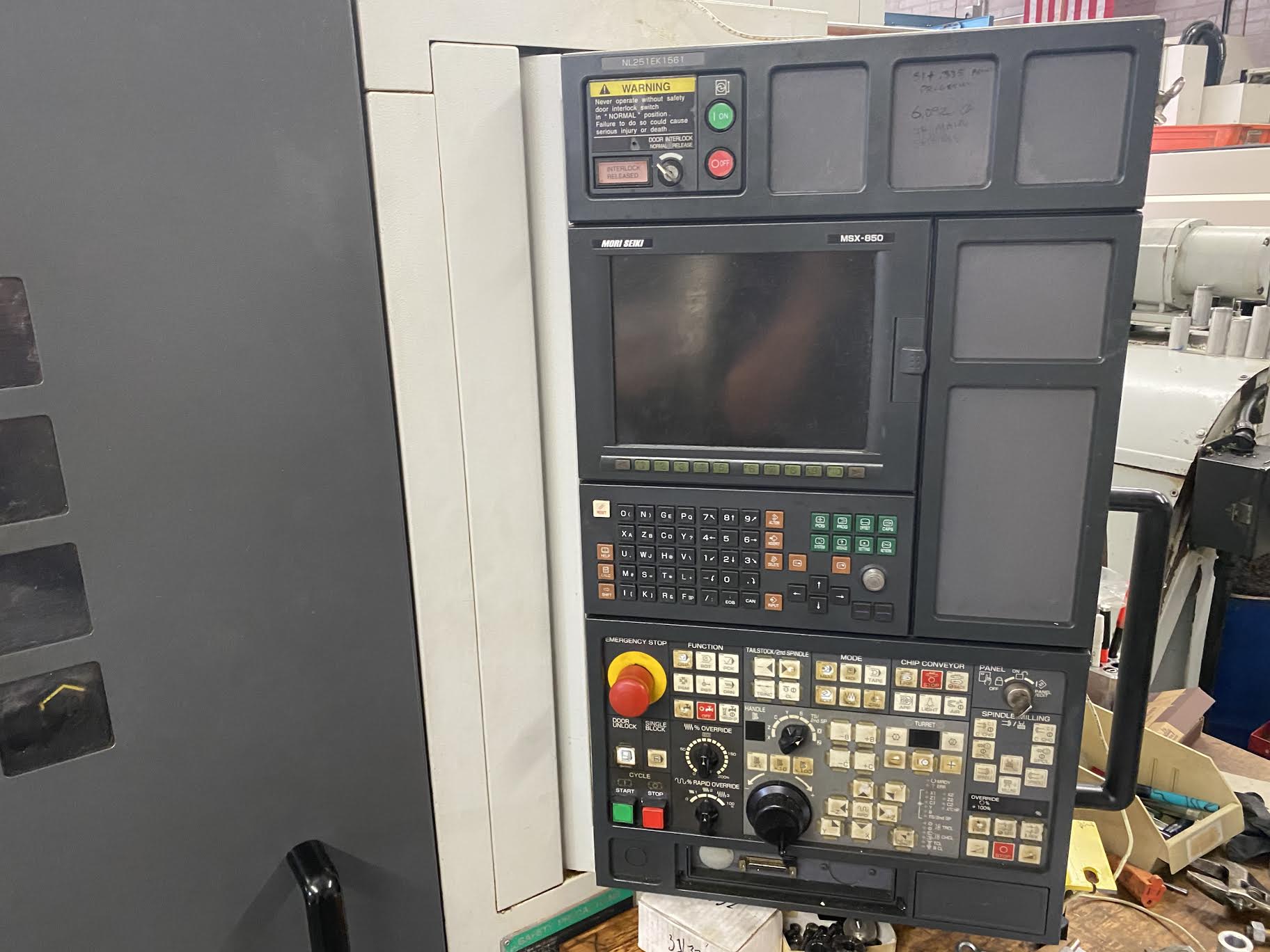 Mori Seiki NL2500SY/700 CNC Lathe, 2005 - Sub Spindle, Y Axis, Live Tooling, Bar Feed - Image 7