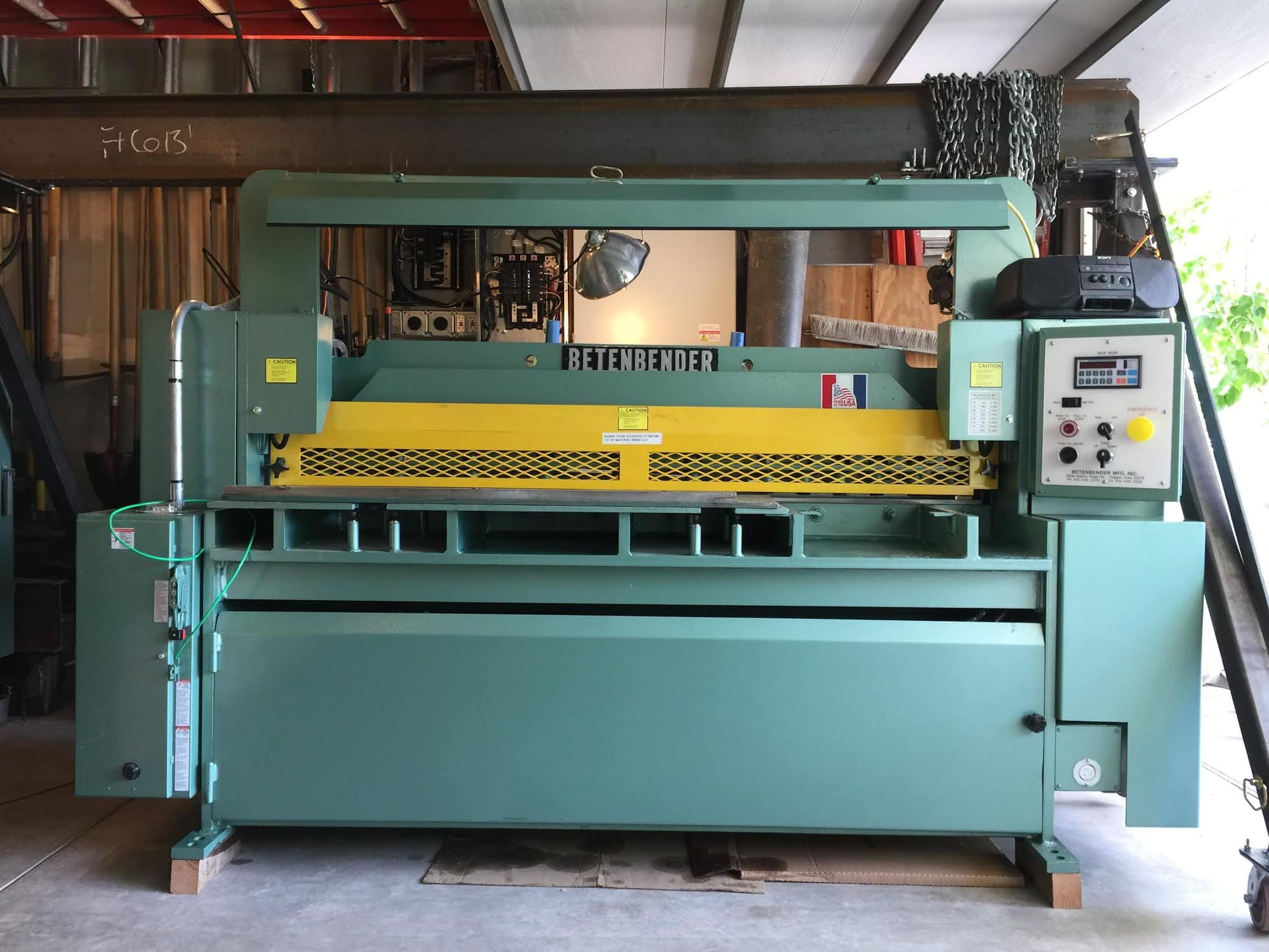 3/16" x 6' Betenbender 1875-6 CNC Shear, 2017- Only Used Once - Image 2