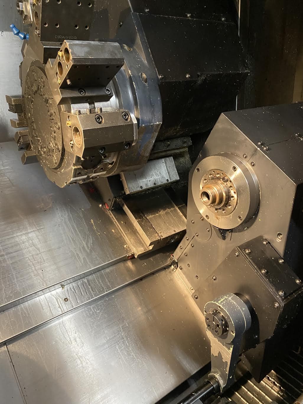 Doosan Puma 2100SY CNC Turning Center Lathe, 2011 - LNS Barfeed, Sub Spindle, Live Tool - Image 12