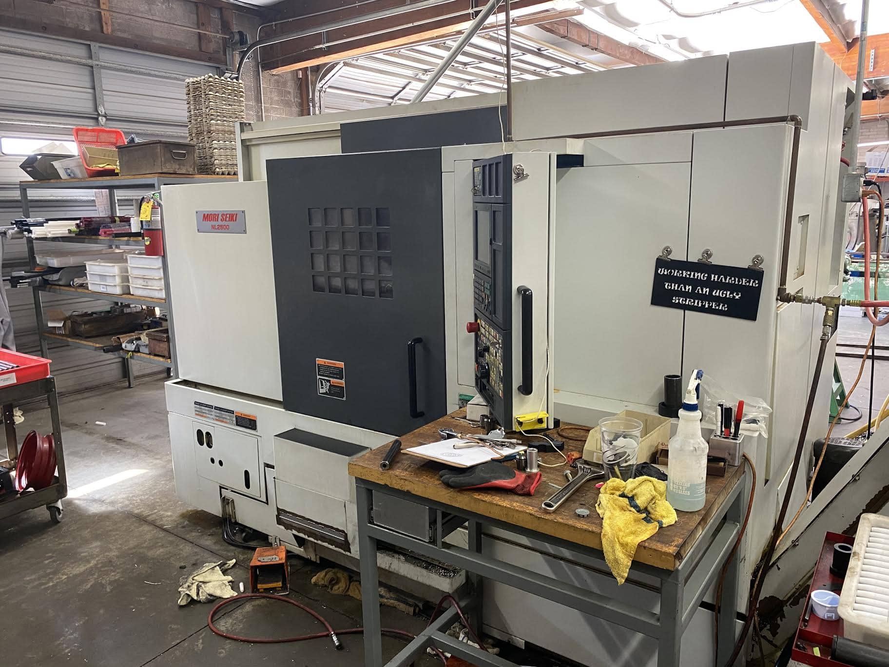 Mori Seiki NL2500SY/700 CNC Lathe, 2005 - Sub Spindle, Y Axis, Live Tooling, Bar Feed