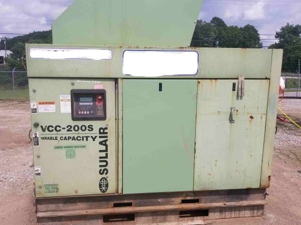 Sullair VCC200S-150HAC Air Compressor, 2012