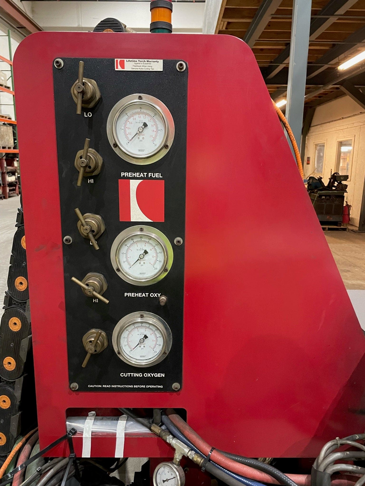 10' x 20' Koike Aronson MGM 2500 Plasma Unit, 2008- Thermal Dynamics Ultra-Cut 300 High Precision Plasma, 4 Oxy-Fuel heads - Image 5
