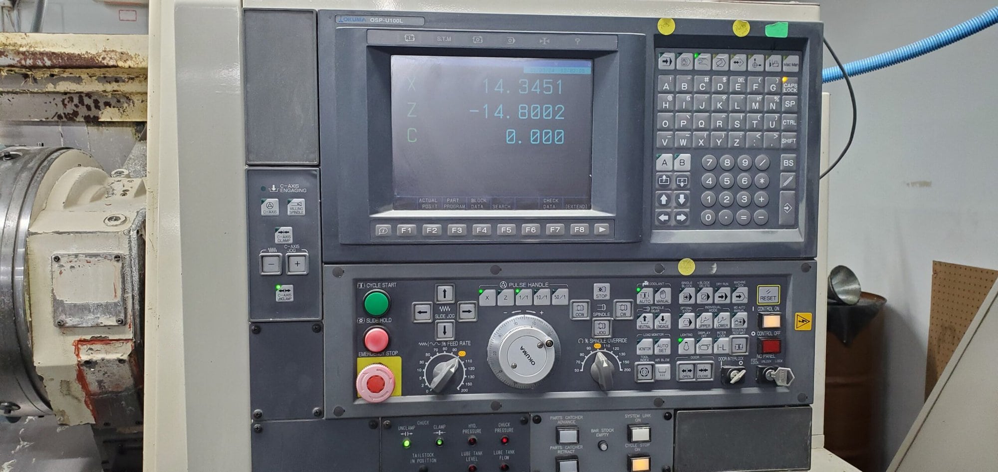 Okuma Spaceturn LB400-M CNC Lathe, 2000 - Y Axis, Chip Conveyor, Live Tooling - Image 2