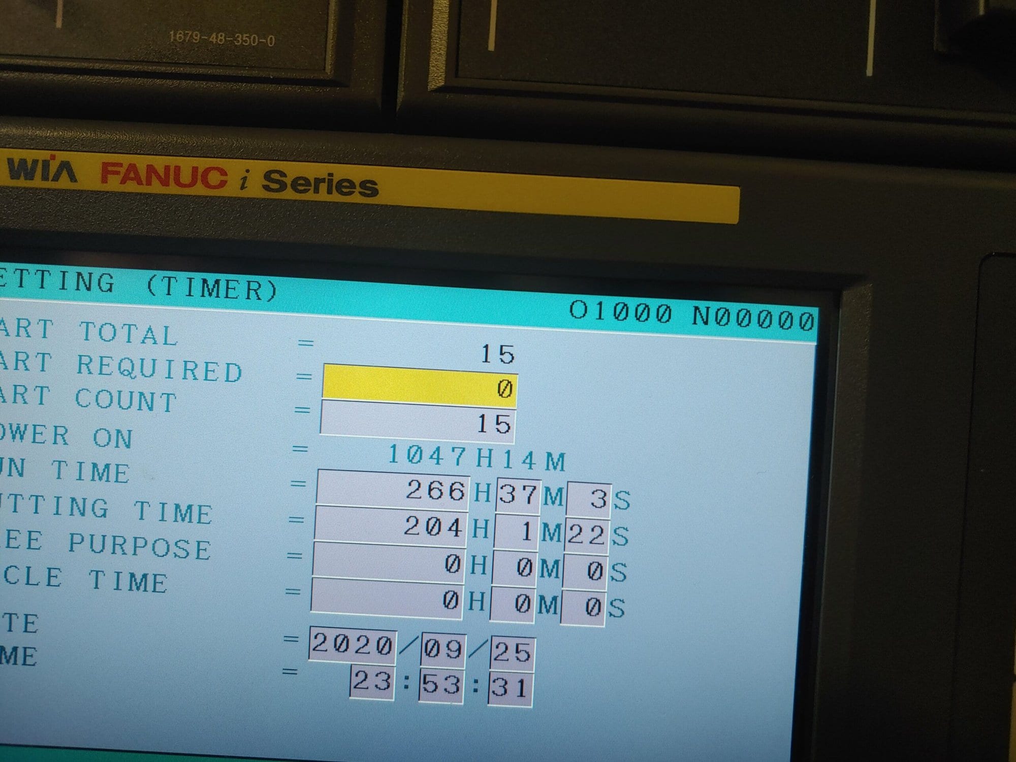 Hyundai Wia E160A CNC Lathe, 2015 - Fanuc Control, Low Hours! - Image 7