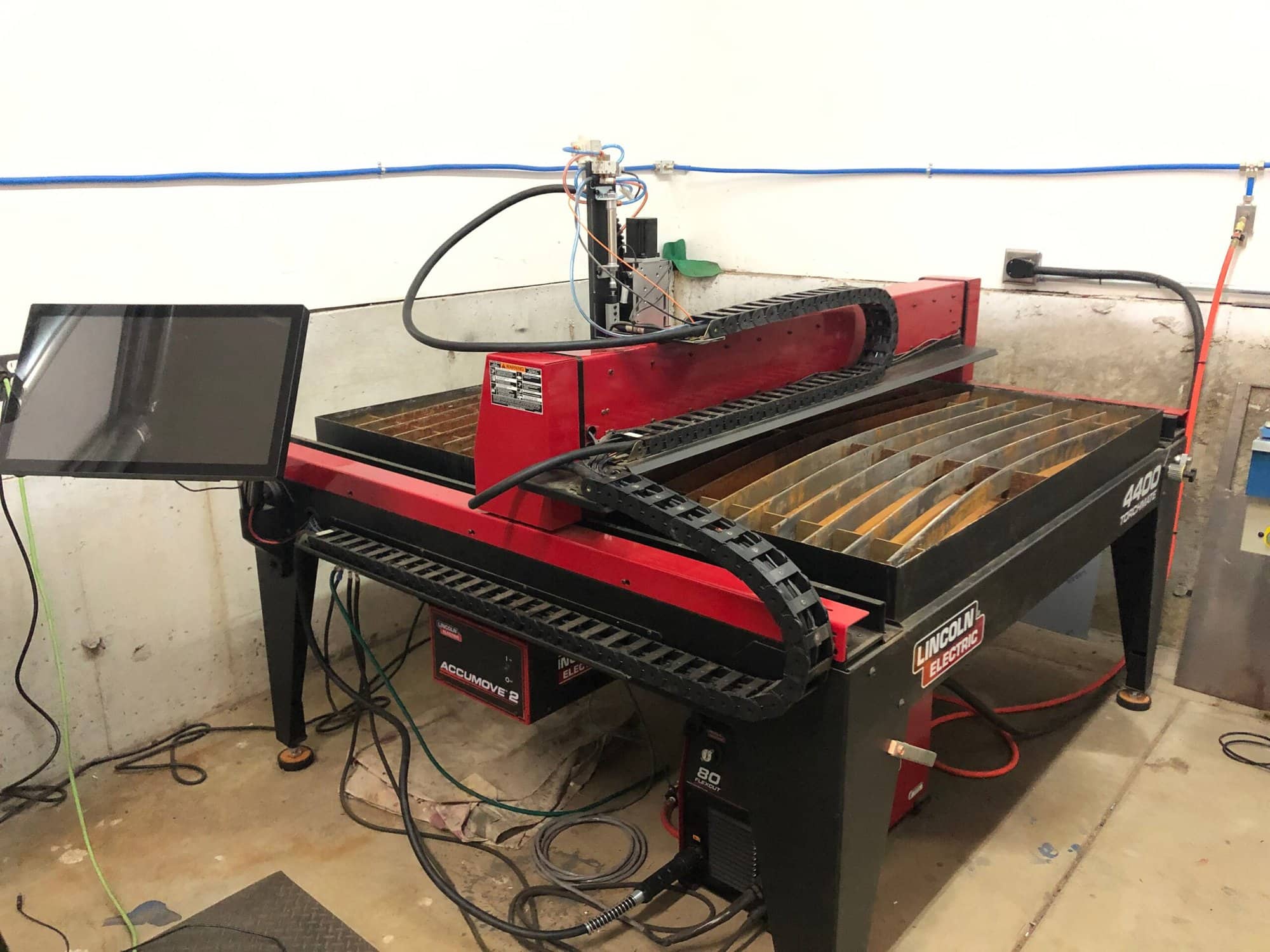 2017 Lincoln Electric Torchmate 4400 Plasma 80 CNC Plasma Table - 4' x 4' Table, 3/4" Capacity, Plate Marker, CAD9 Software Included