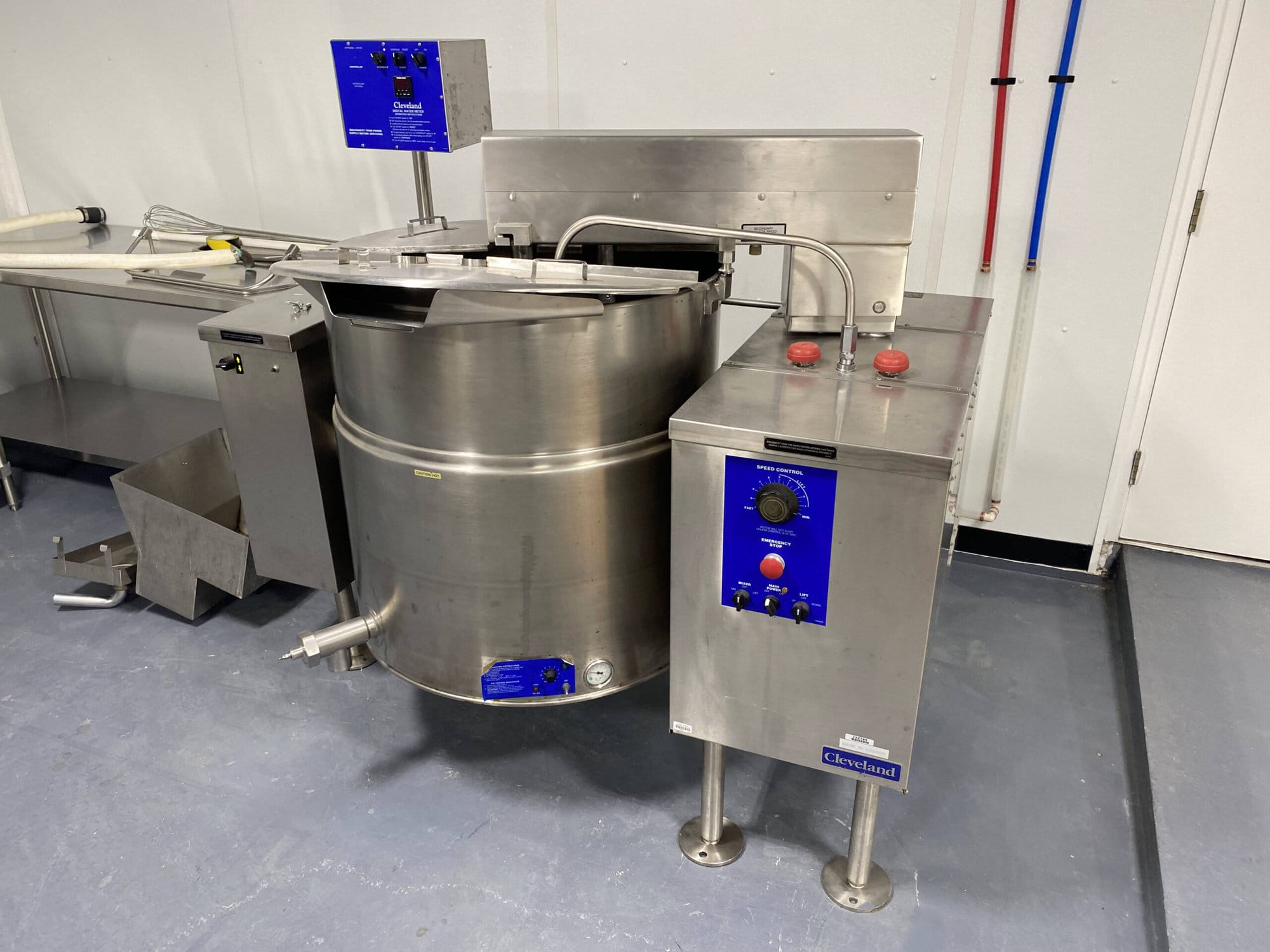 Cleveland MKEL-80-T 80 Gallon Single Kettle Mixer, 1997 - Stainless steel, 3HP Hydraulic