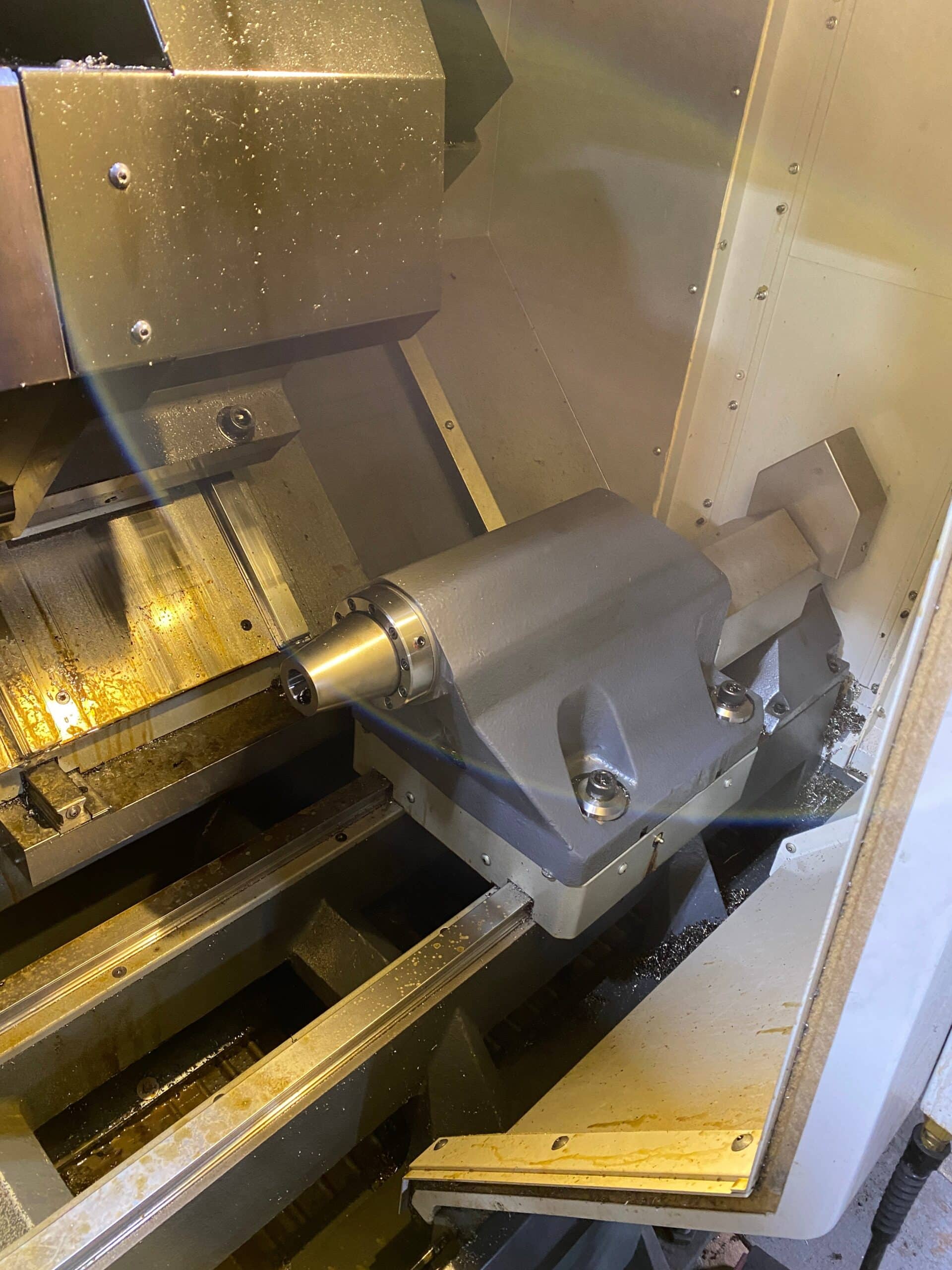 Haas ST-25Y Multi Axis CNC Lathe, 2014 - Barfeed, Royal Collet and Three Jaw Chucks - Image 5