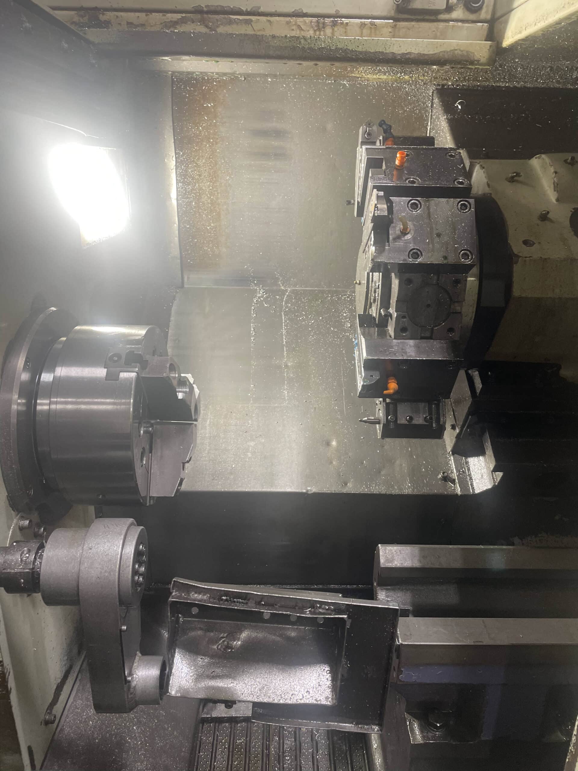 Hwacheon HI TECH 200B CNC Lathe, 2005 - Live Tooling, Fanuc Control, Bar Feeder - Image 2