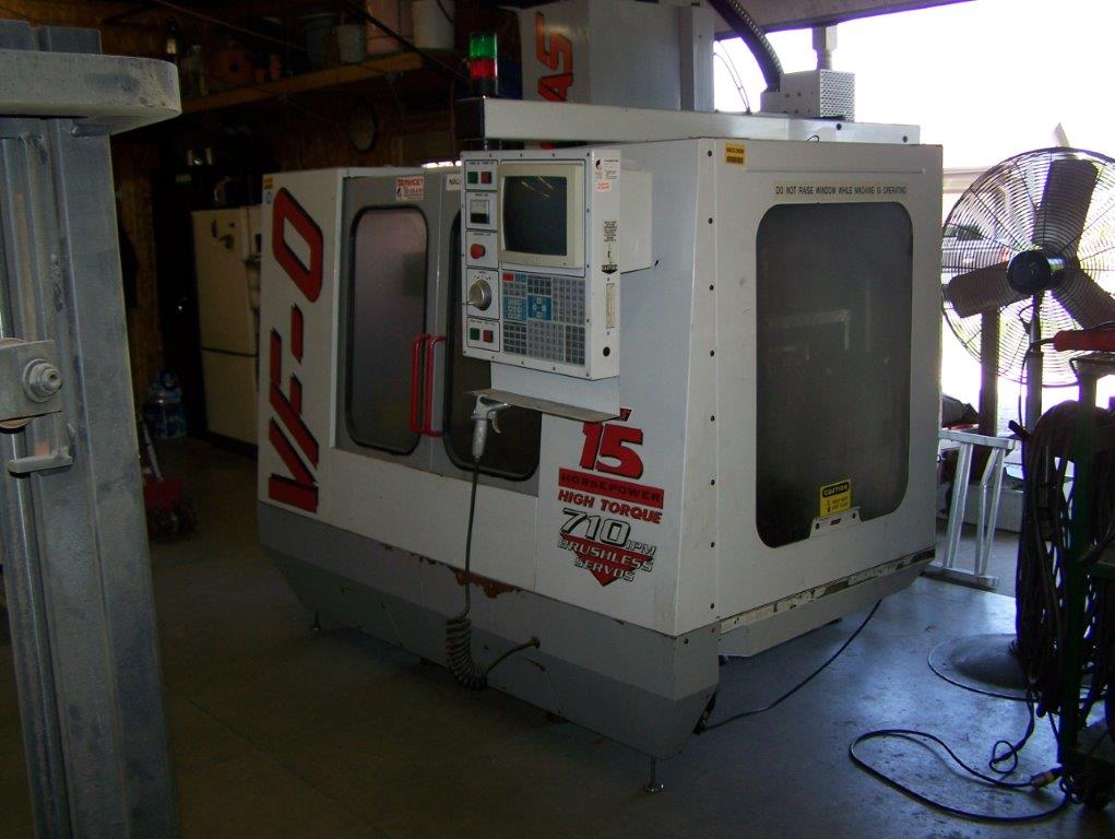 Haas VF-0 VMC, 1997 - 4th Axis Ready, Rigid Tap, Programmable Coolant - Image 2