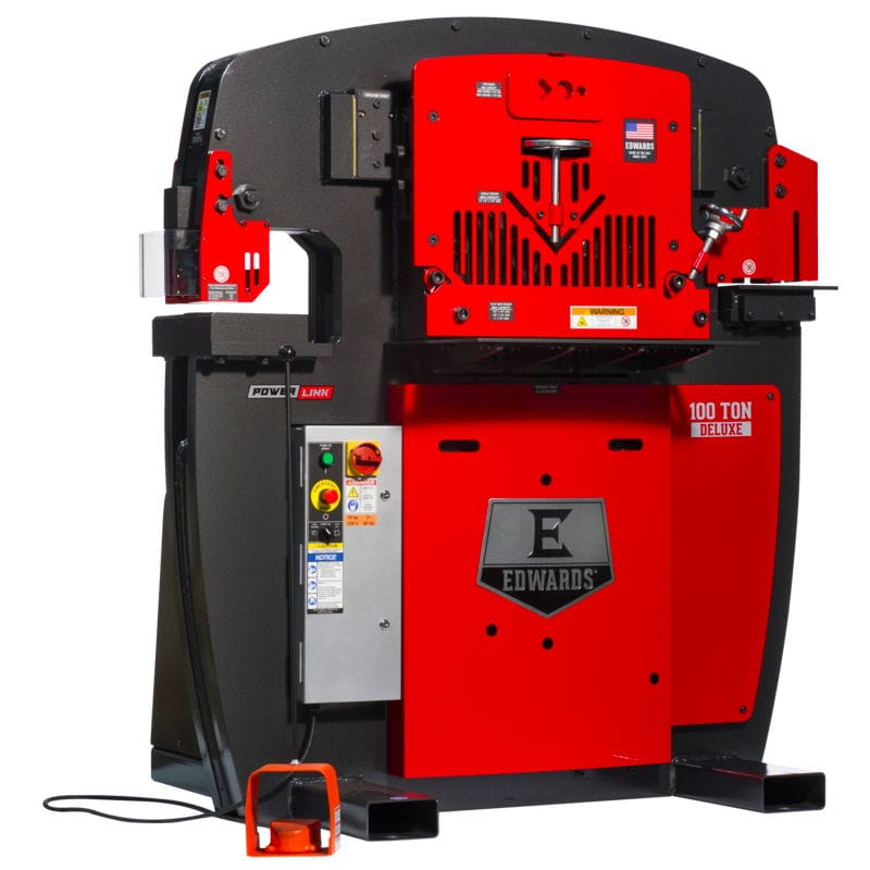 100 Ton Brand New Edwards Deluxe Ironworker, 2025- W/Powerlink System, 5 Loaded Workstations