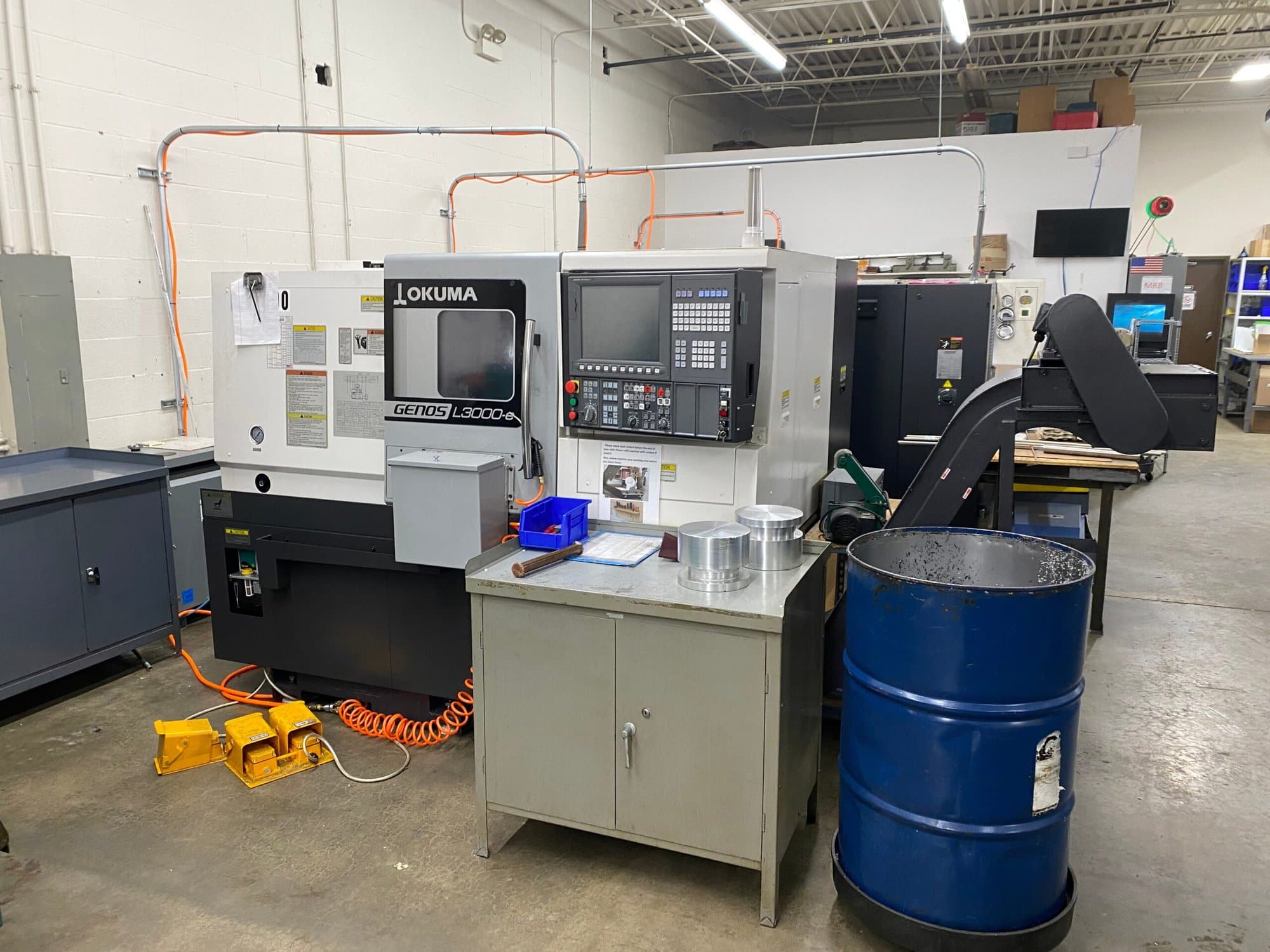 Okuma Genos L3000-E CNC Lathe, 2019 - Low Hours - Image 2