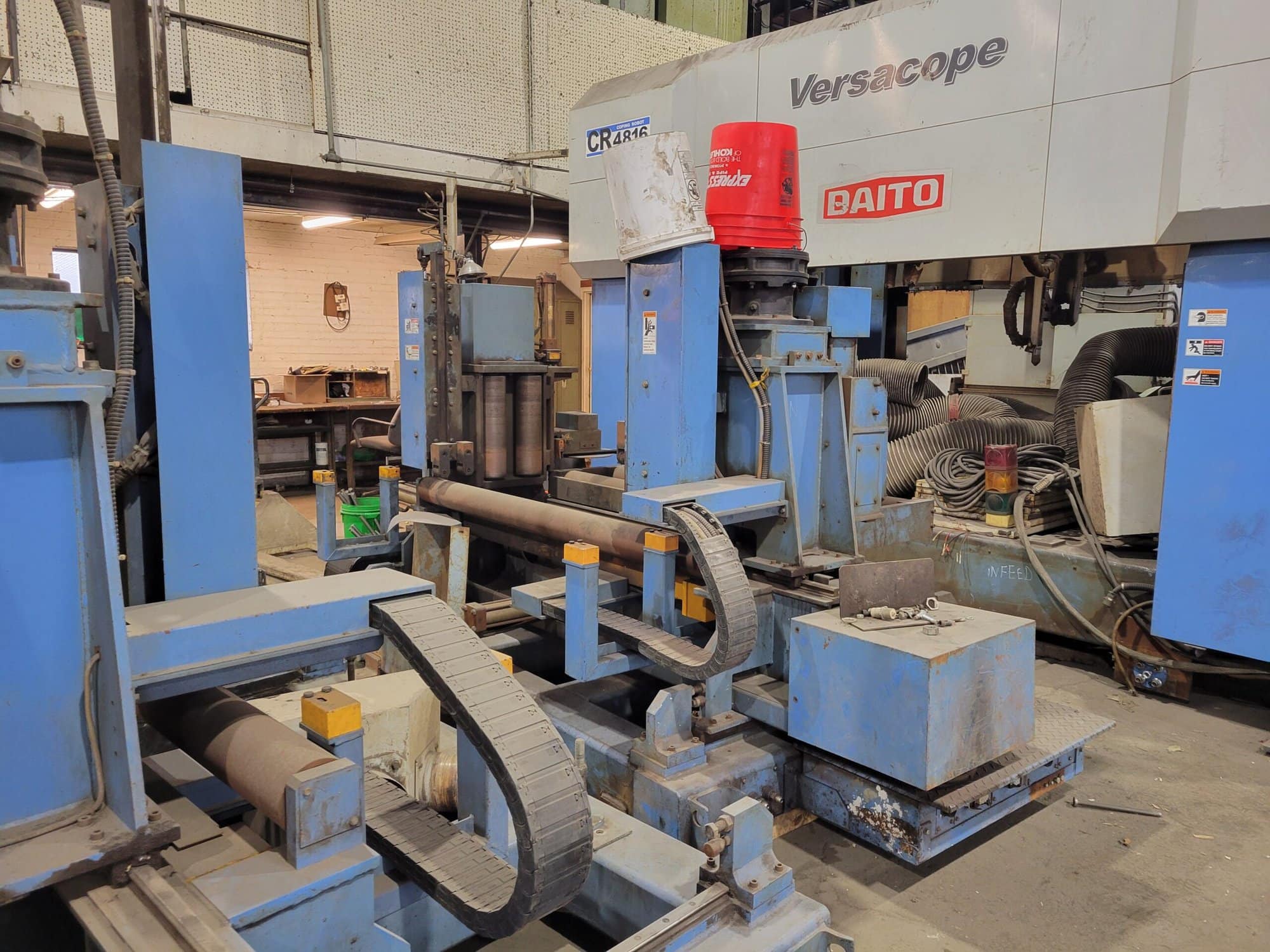 Daito Versacope CR4816 CNC Beam Coping Line, 2005 - 6 Axes Robotic Arm, Hypertherm HPR 260 Power Source - Image 10