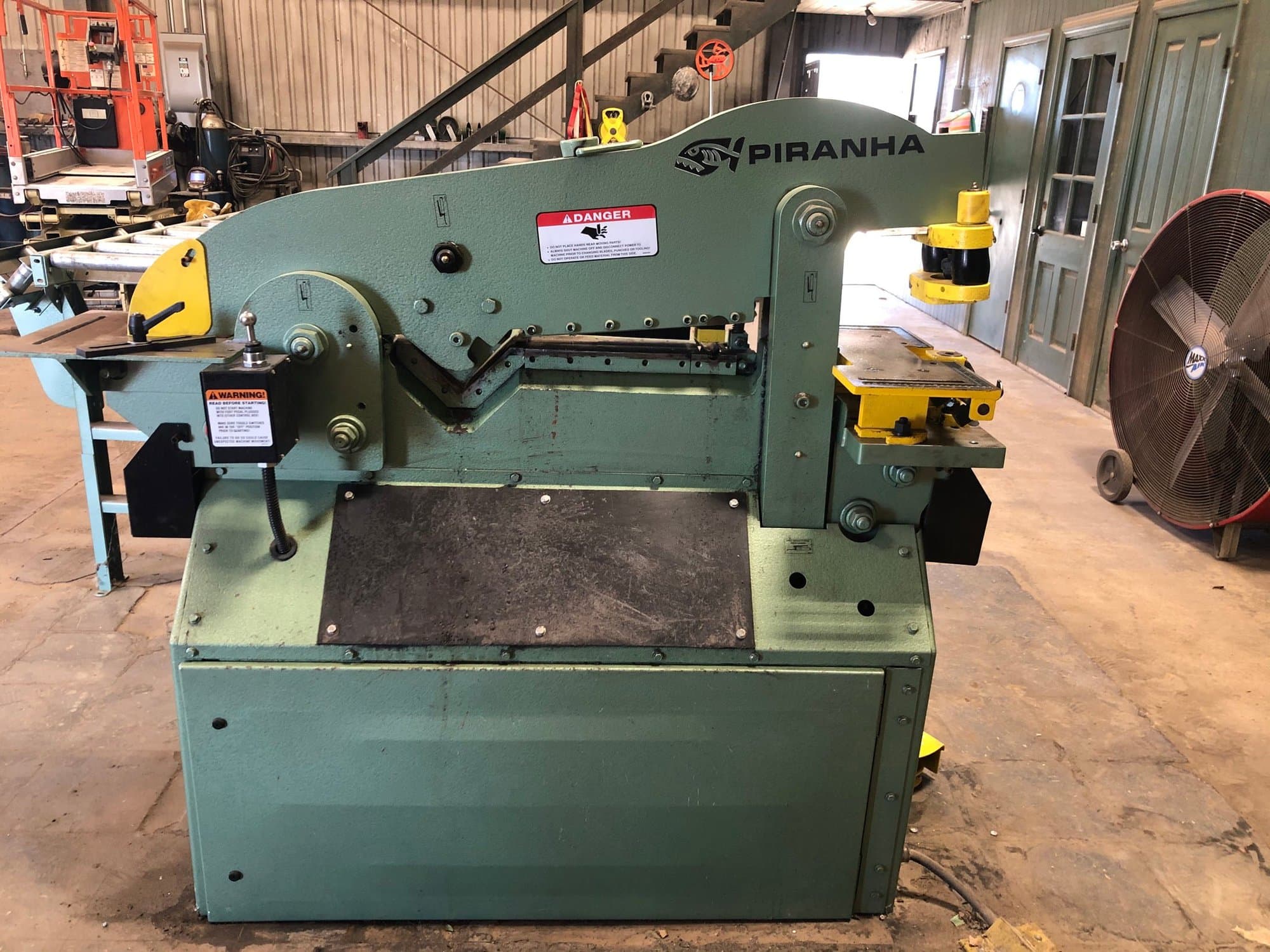 65 Ton Piranha P-65 Ironworker, 2018 - Tooling Included, 6' Backgauge