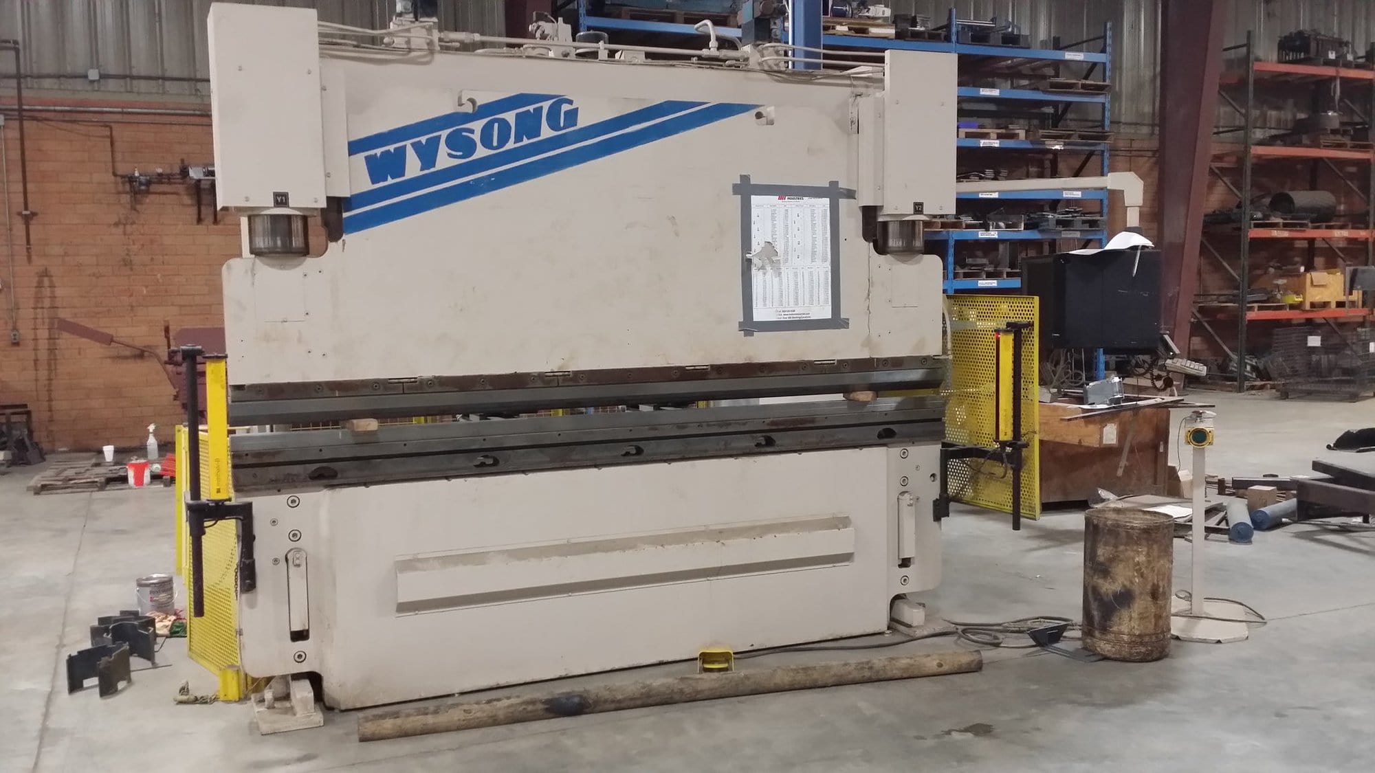 175 Ton X 10' Wysong PHP-175-120 CNC Press Brake , 1995- 4 Axis Back Gauge