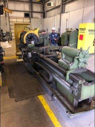 LEHMANN 27" X 120" MODEL 2516 HOLLOW SPINDLE LATHE WITH 12" SPINDLE BORE