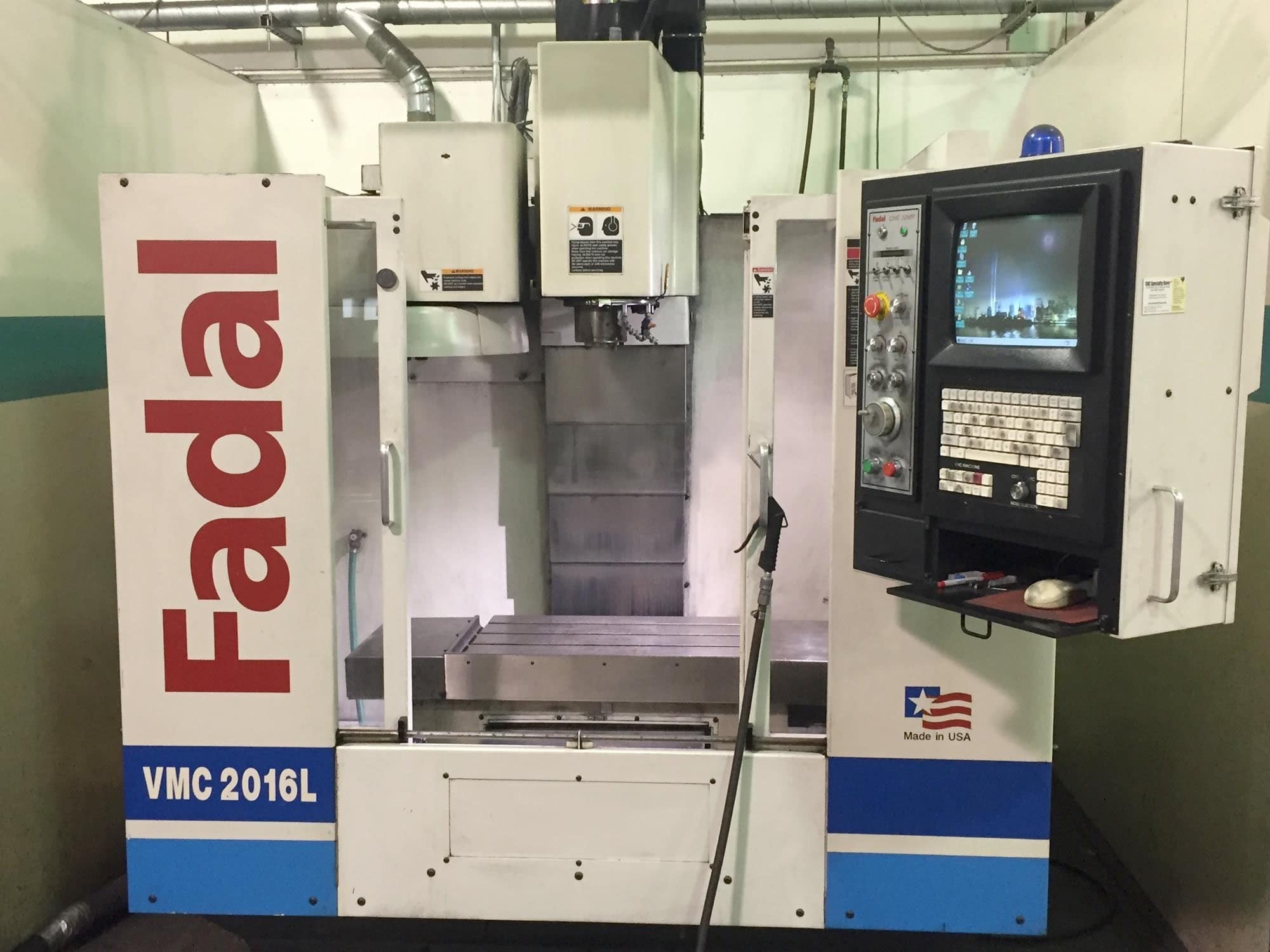 Fadal 2016L VMC, 2002- Extended 28" Z, 15k Spindle, 32MP Control