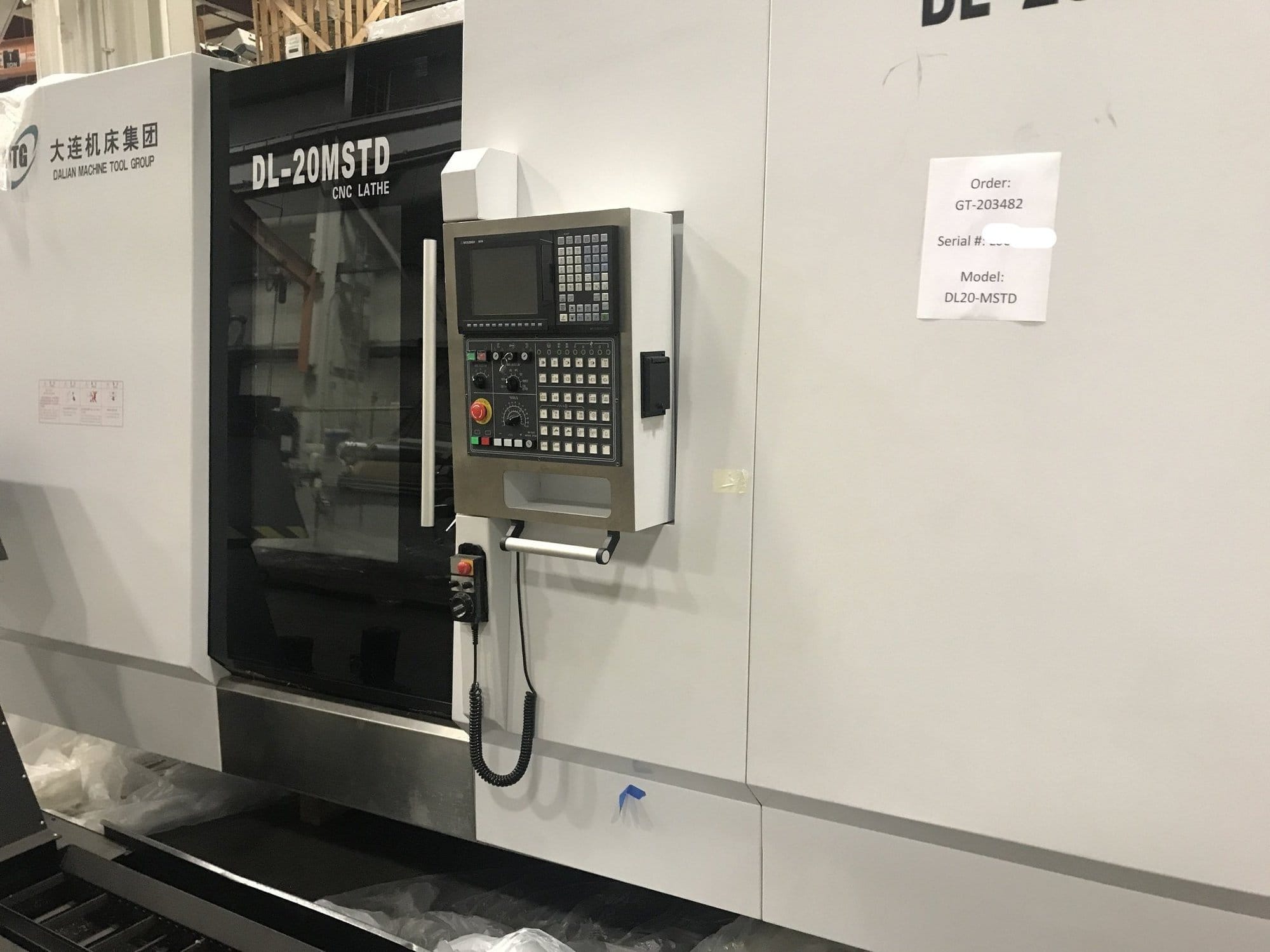 DMTG DL-20MSTD CNC Dual Turret Slant Bed Lathe, 2012 - Mitsubishi M70 Control, Sub-spindle, Chip Conveyor