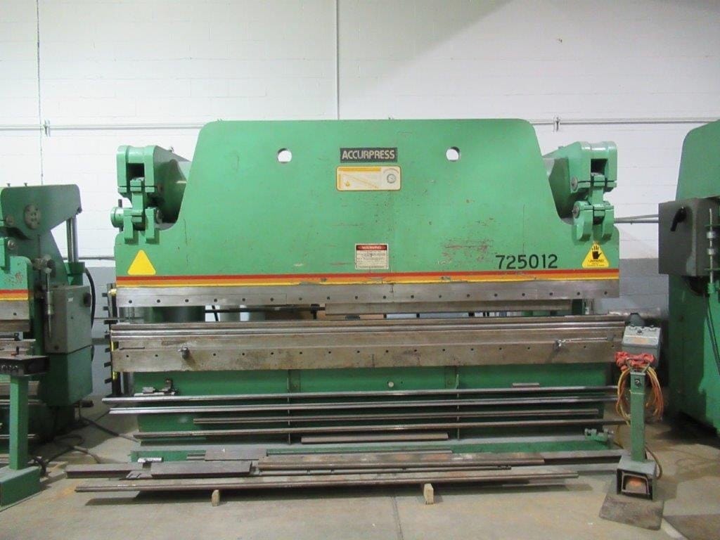 250 Ton x 12’ Accurpress 725012 Press Brake, 1985