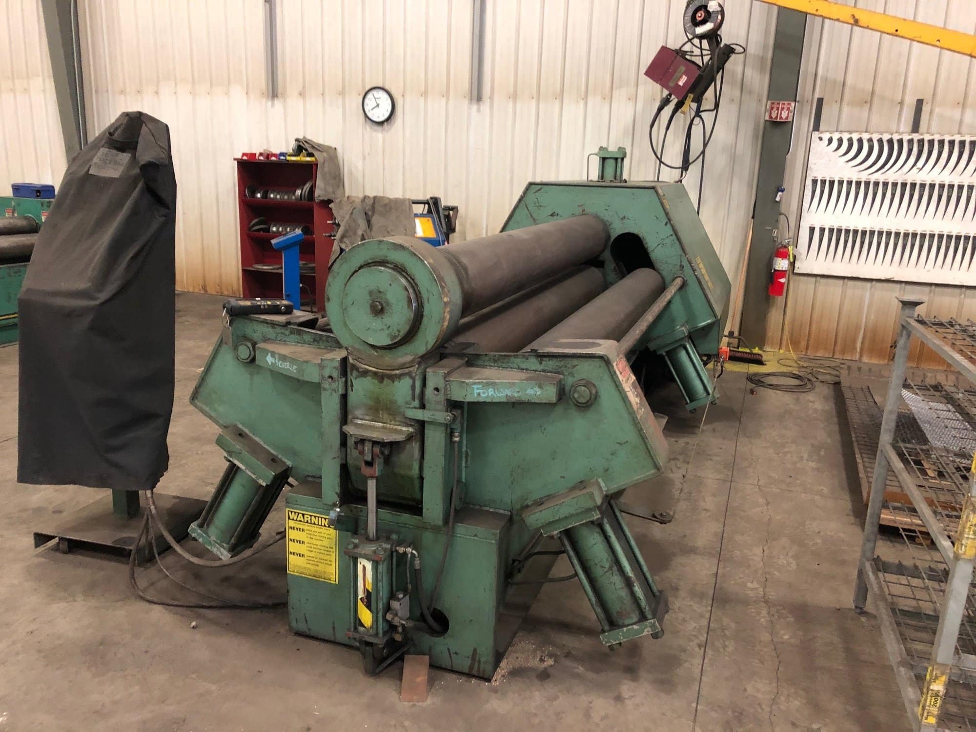 1/2" x 8' Montgomery 4R-9650 4 Roll Plate Roller 2000 - PLC Control