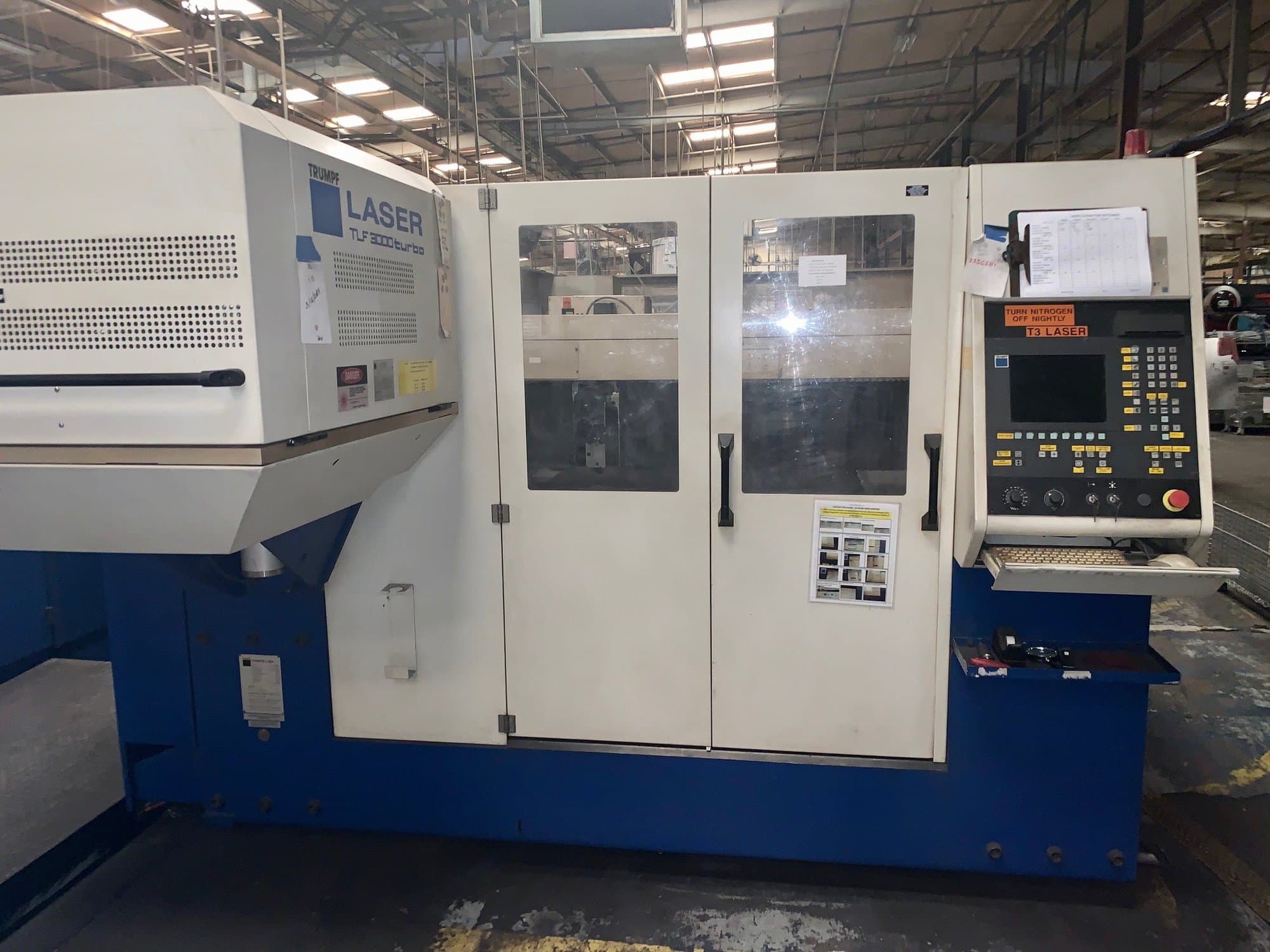3000 Watt Trumpf L3030 CO2 Laser, 2000- New Resonator, 5' x 10' Table
