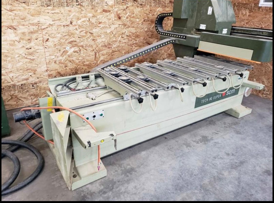 2.5' x 7' SCM Tech 90 Super CNC Wood Router, 1991 - TRIA 10500 Control