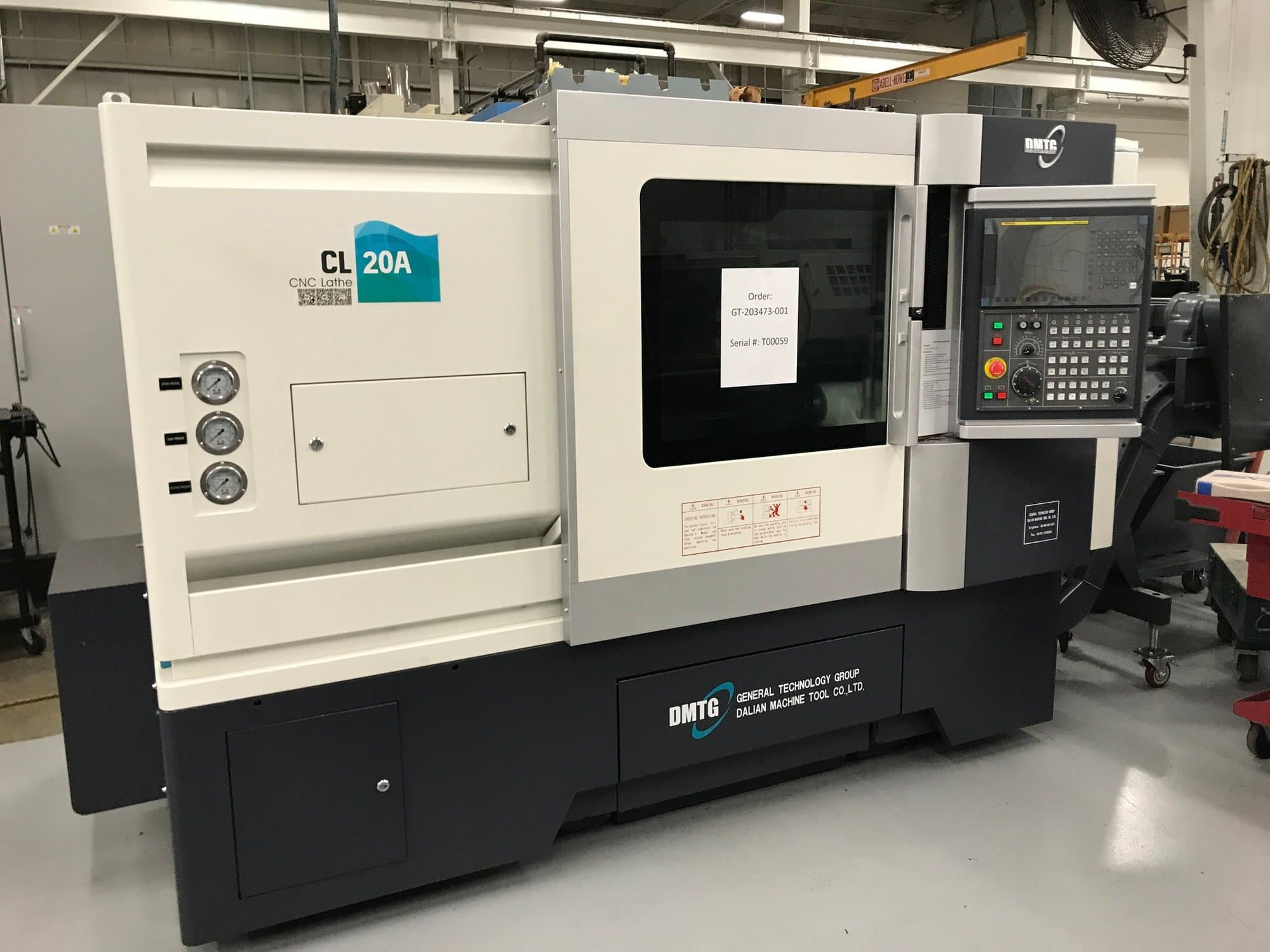 DMTG CL-20A Slant Bed CNC Lathe, 2020 - Fanuc Control, Tailstock