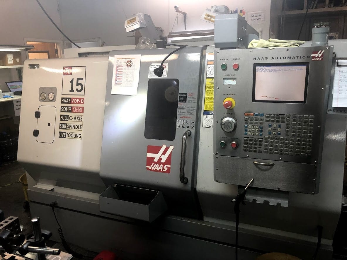 Haas TL-15 CNC Lathe, 2005 - Sub Spindle, Full C-Axis
