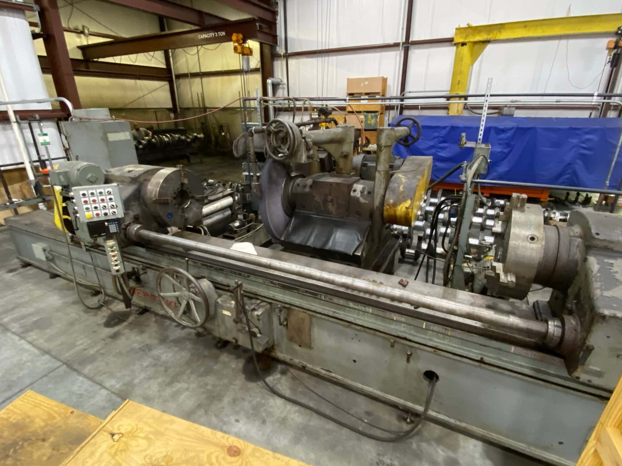 Reinecker 140" Crankshaft Grinder, 1973 - Updated with CNC Dresser, Wheels, Chucks, and More