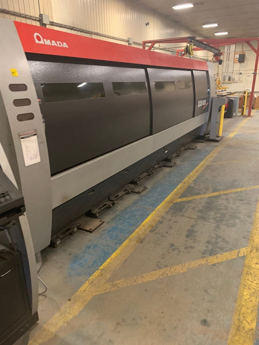 4000 Watt Amada FLCAJ 4020 Fiber Laser, 2014- 6' X 13' dual shuttle tables, low hours