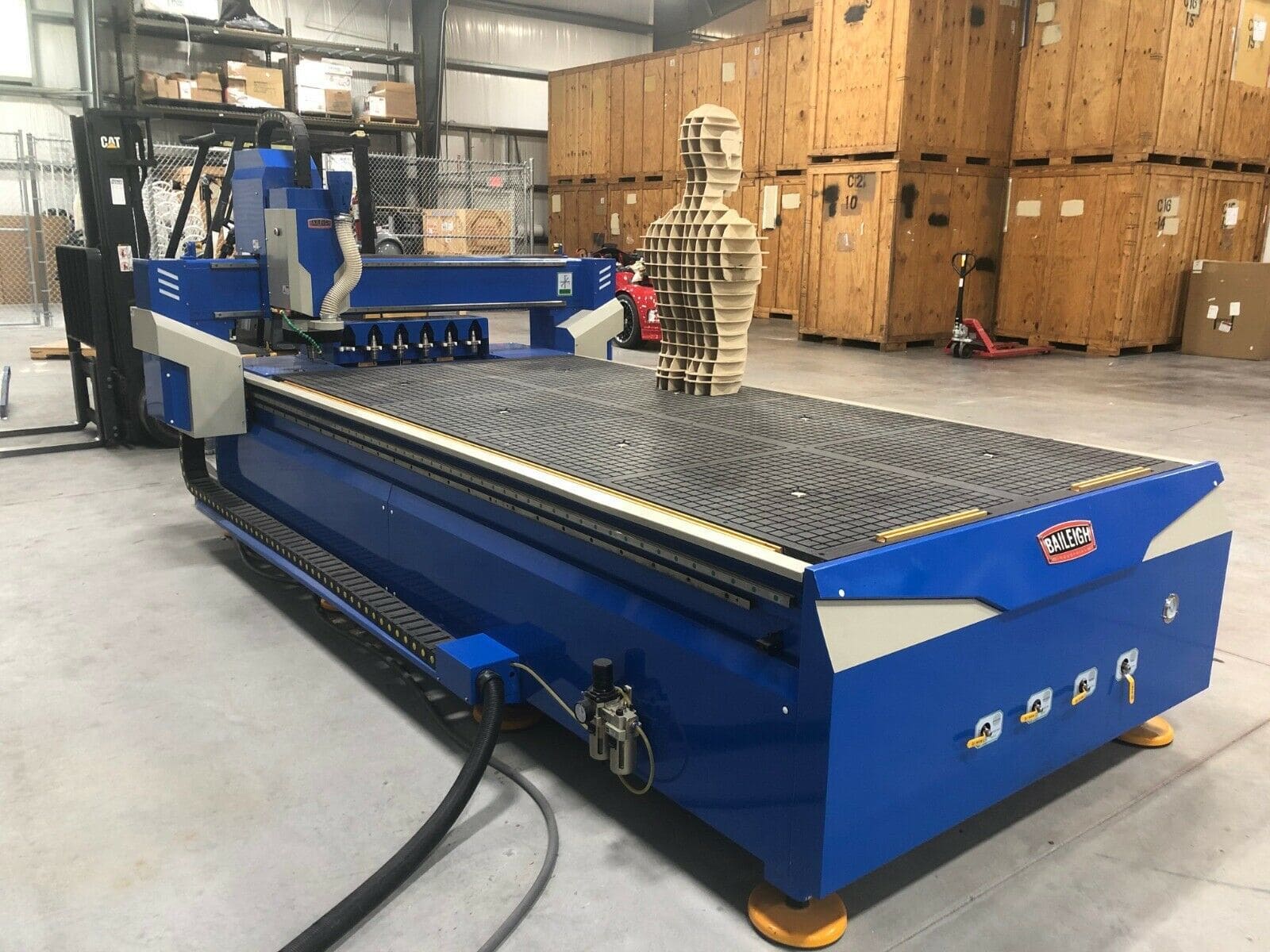 5' x 10' Baileigh WR-105V-ATC CNC Router, 2017 - Automatic Tool Changer, Air Cooled Spindle, BobCAD Ready