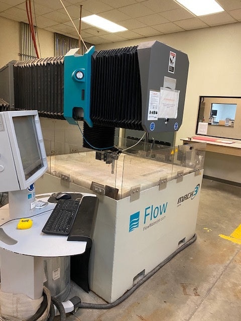 4' x 4' Flow Mach 3 -1313b Waterjet System, 2012 - 60,000 PSI