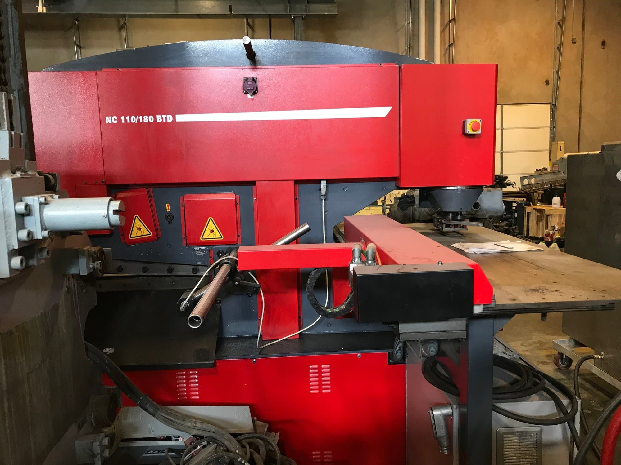 121 Ton JMT/Durma IW 110/180 BTD Ironworker, 2012 - NC Punch Table