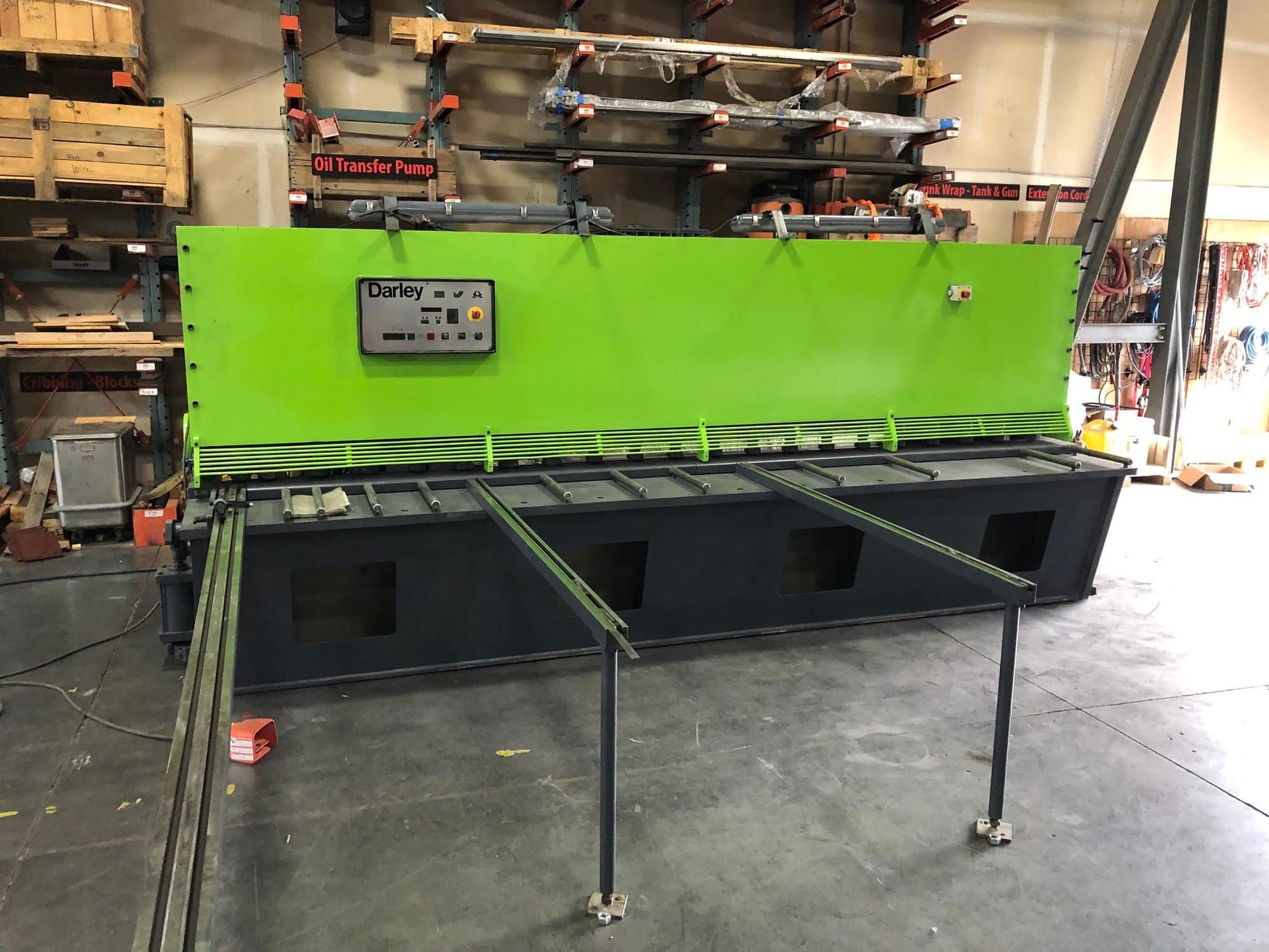 1/4" x 13'6" Darley - GS 4100x6 Shear, 1991- Includes rolling type Sheet Support, Squaring arm, and Front Support Arms