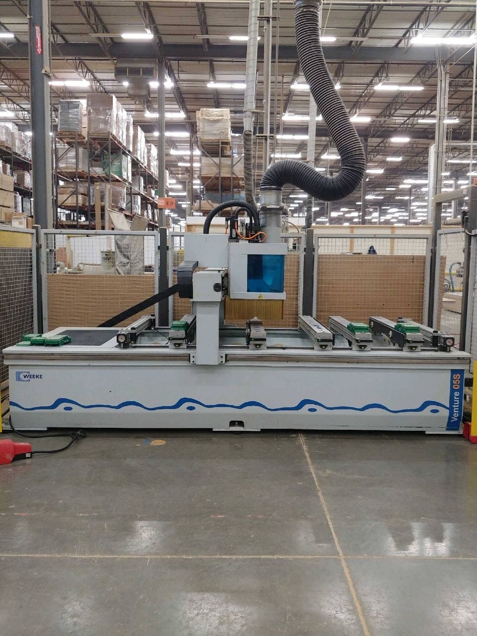Weeke Venture 05S CNC Router, 2007 - Vacuum Pump, Scrap Conveyor, Handheld Pendant