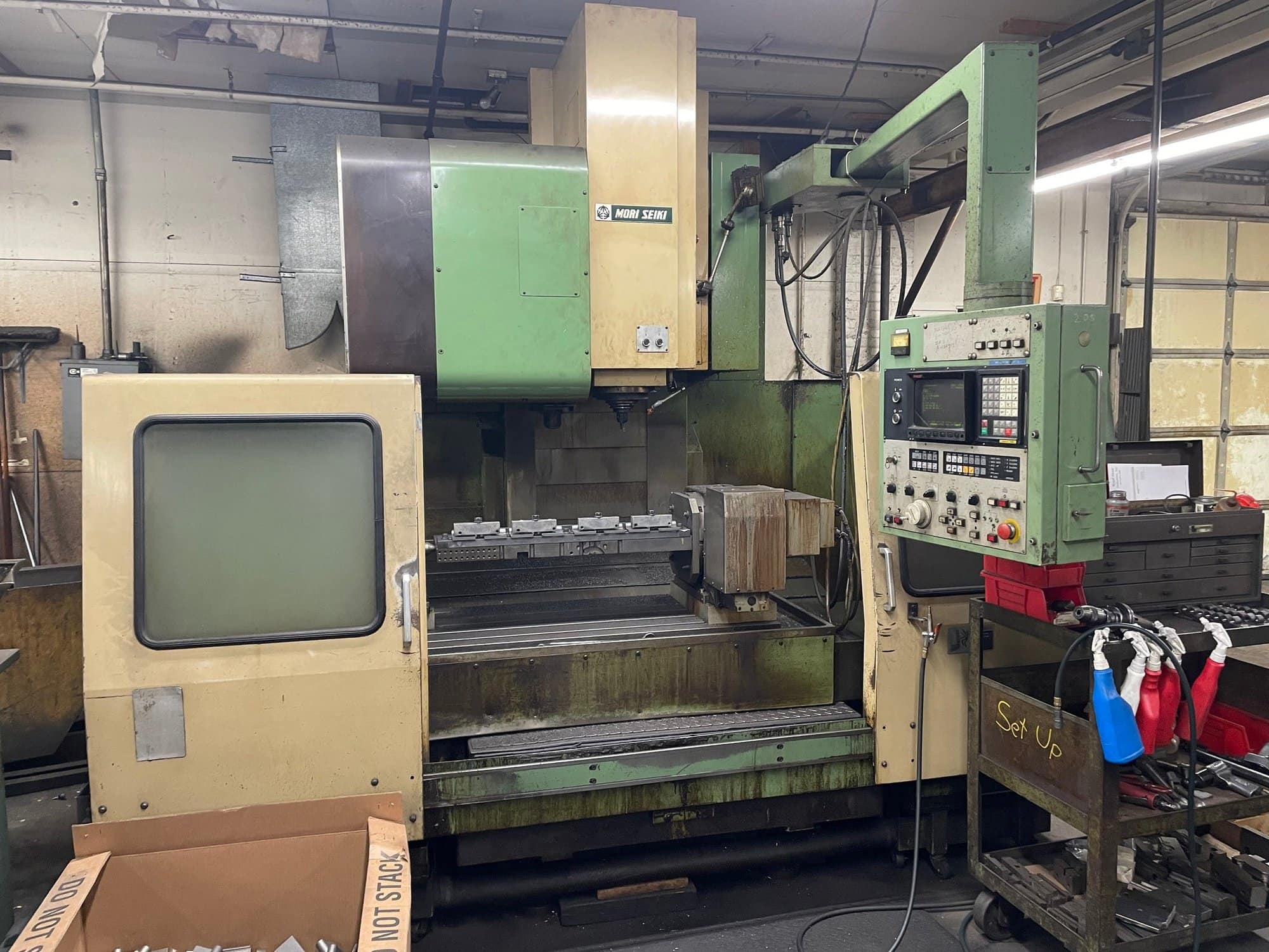 Mori Seiki MV 55/50 CNC Vertical Machining Center, 1987 - 4th axis rotary included