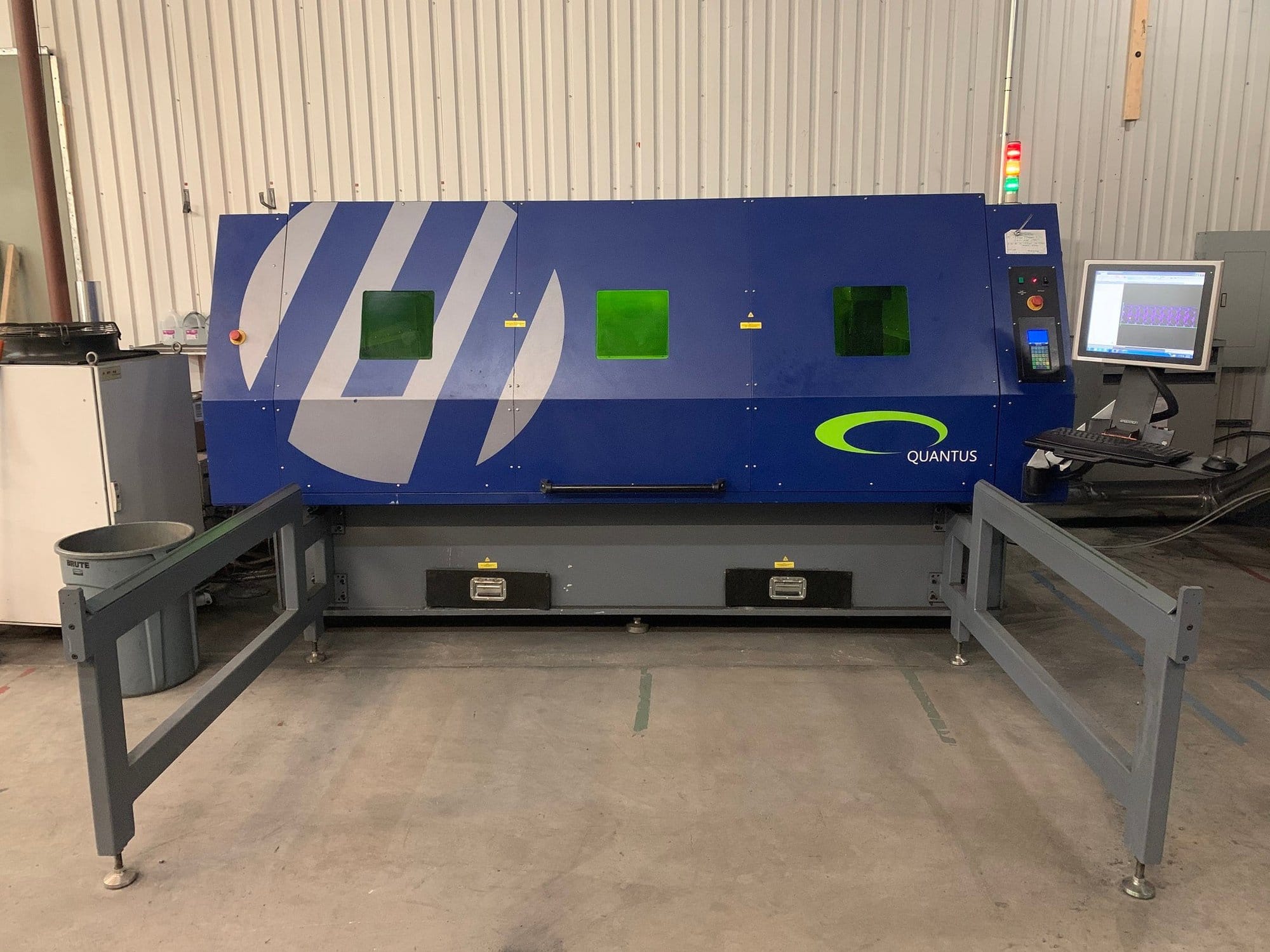 2000 Watt Multicam Quantus 48 Fiber Laser System, 2017- 4' x 8'