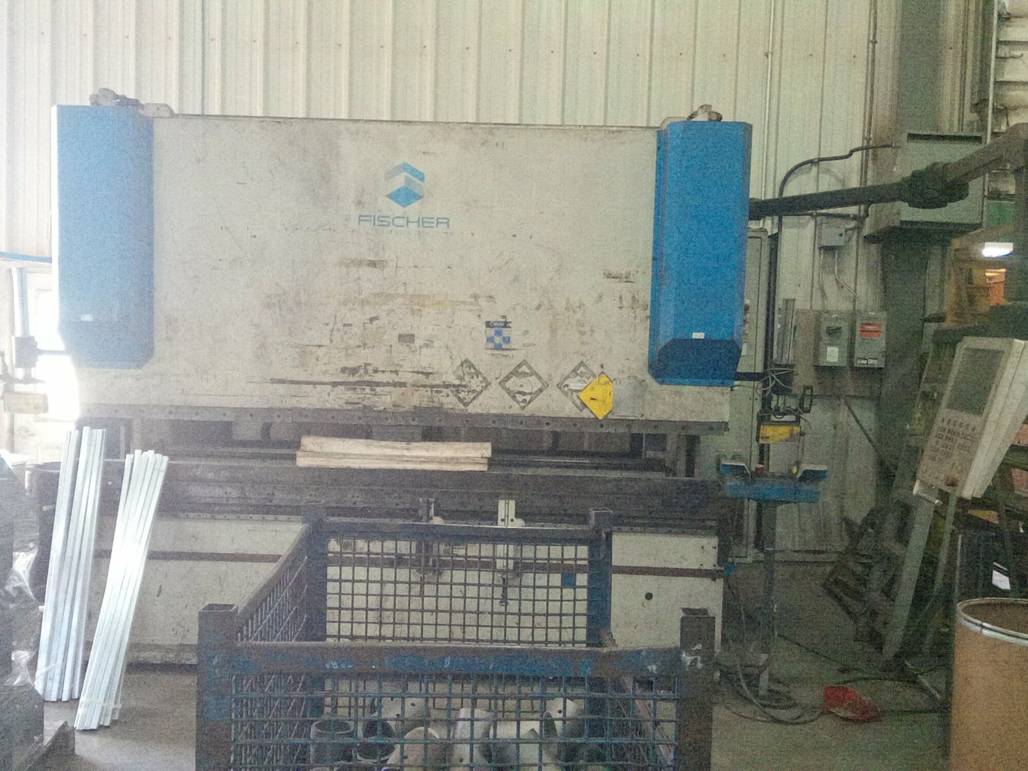 175 Ton x 10' Fischer DAP 16/3100E Hydraulic CNC Press Brake, 1995 - 6-Axis, Tooling Included