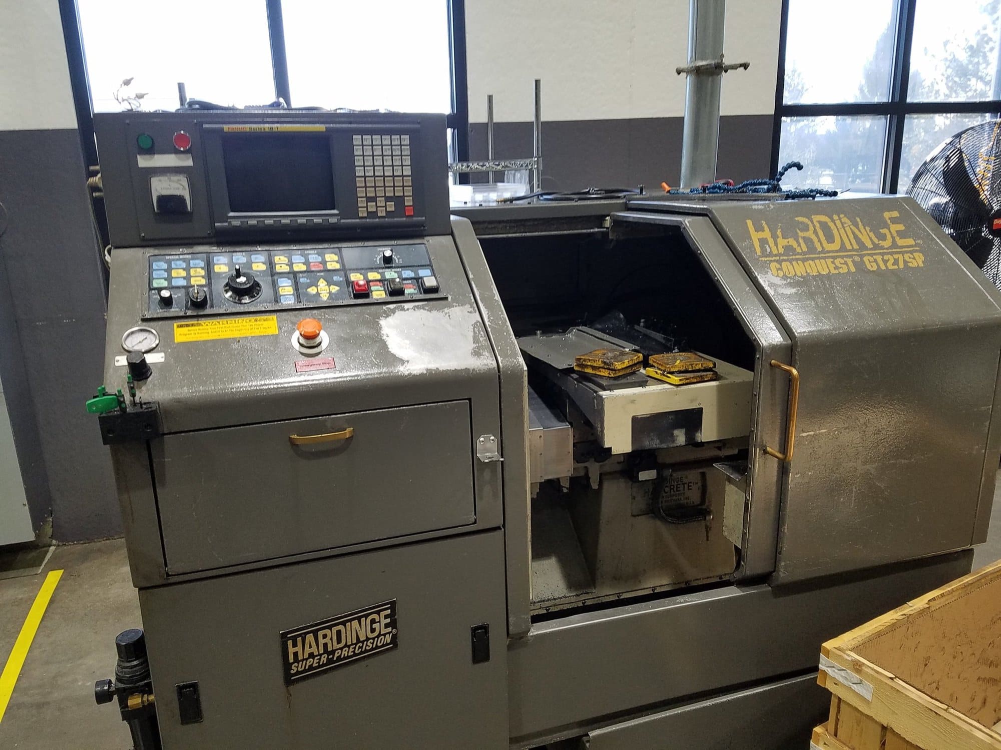 Hardinge Conquest GT27SP CNC Lathe, 1994 - Fanuc Control