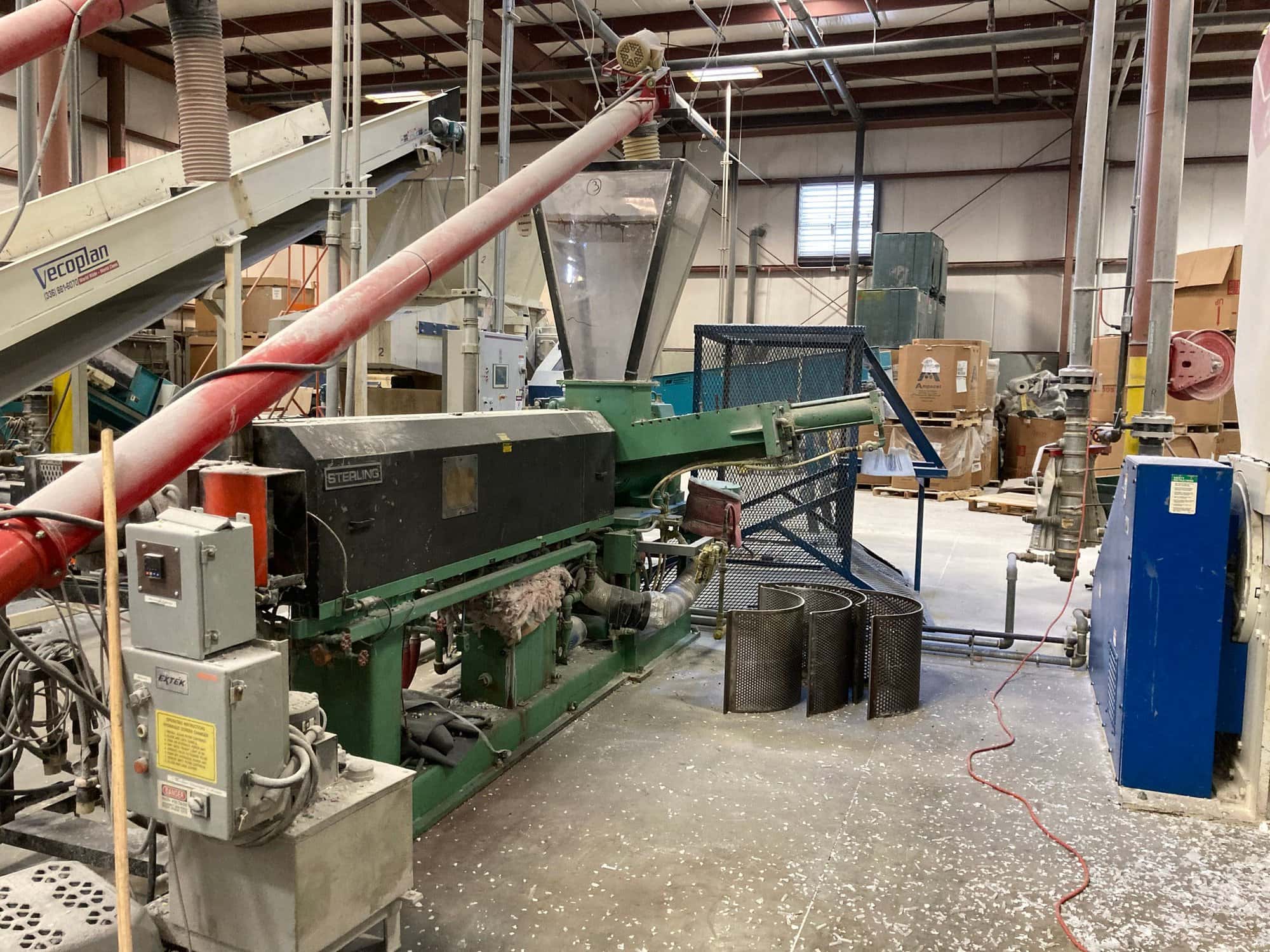 Davis Standard/Sterling 3.5" Single Screw Extruder