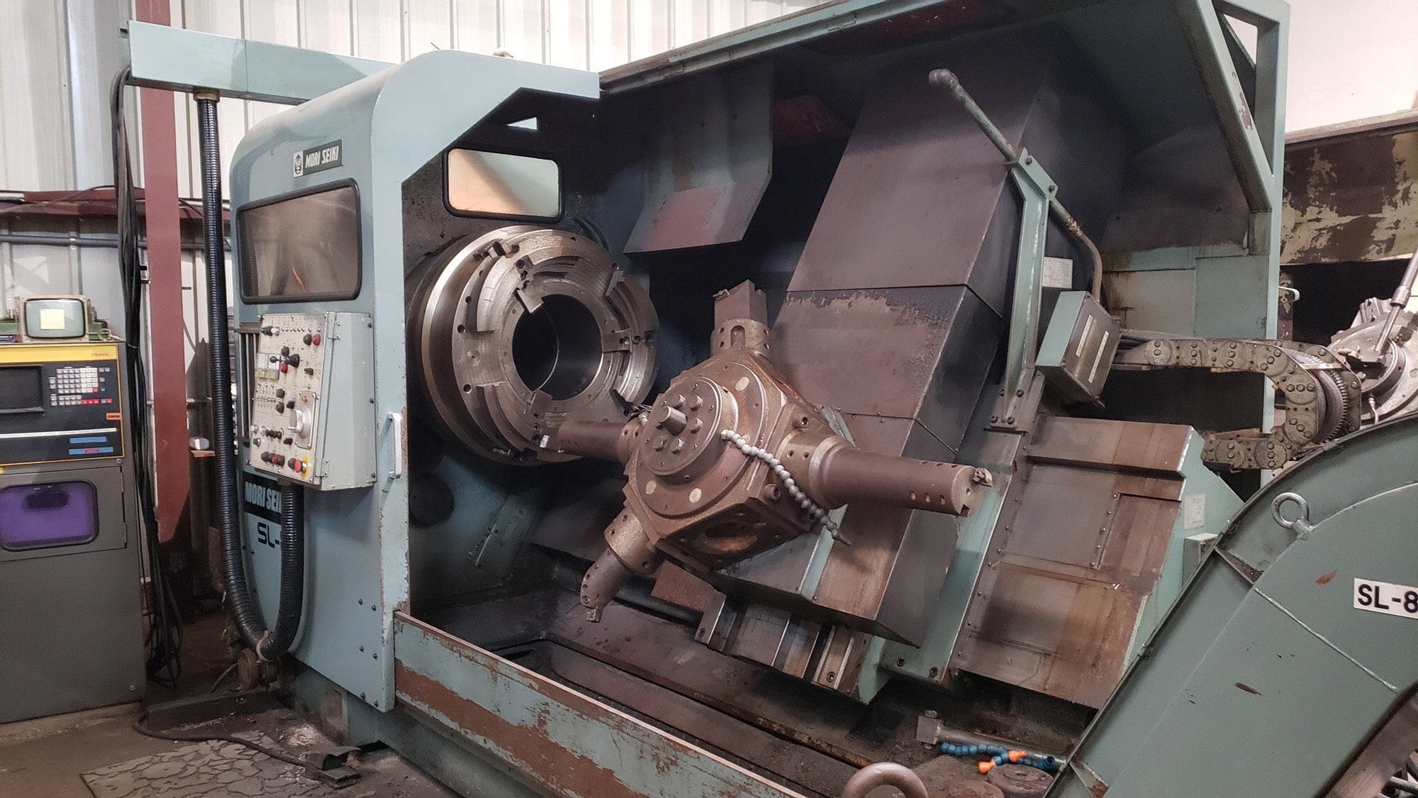 Mori Seiki SL-8C CNC Lathe, 1981 - 14.5" Bore, Fanuc Control