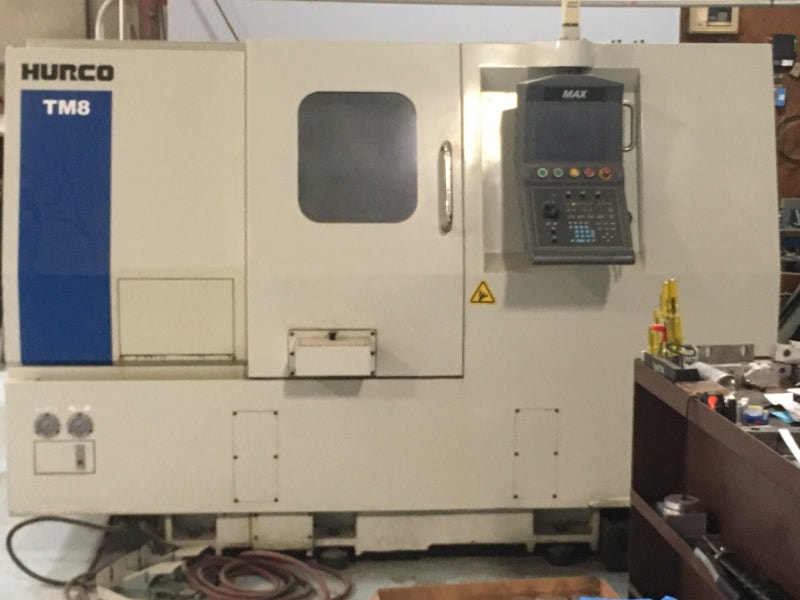 Hurco TM-8 CNC Lathe, 2007 - Tailstock, Chip Conveyor