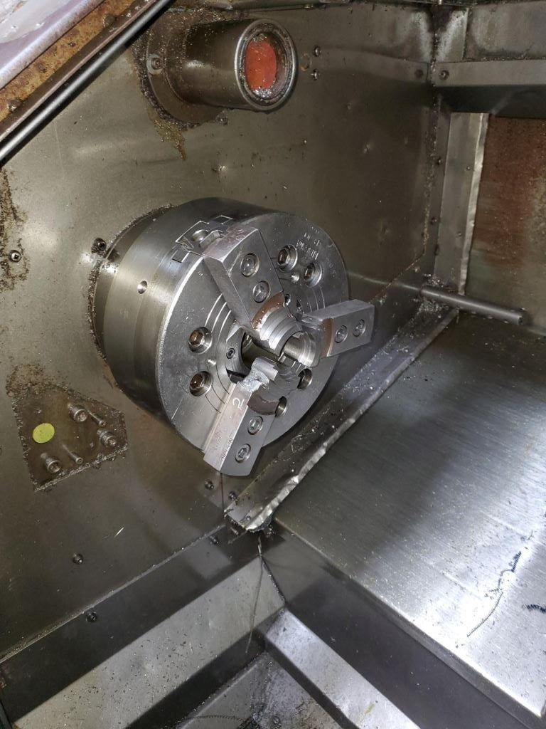 Mazak Quickturn 15 CNC Lathe, 1991 - Tailstock, Chip Conveyor, Under Power, Video - Image 3