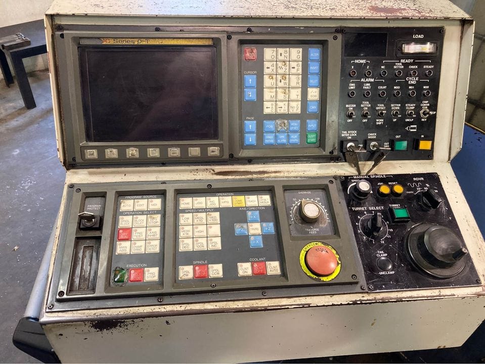 Leadwell LTC-20BP CNC Lathe, 1996 - Tailstock, Chip Conveyor, Fanuc Control - Image 2