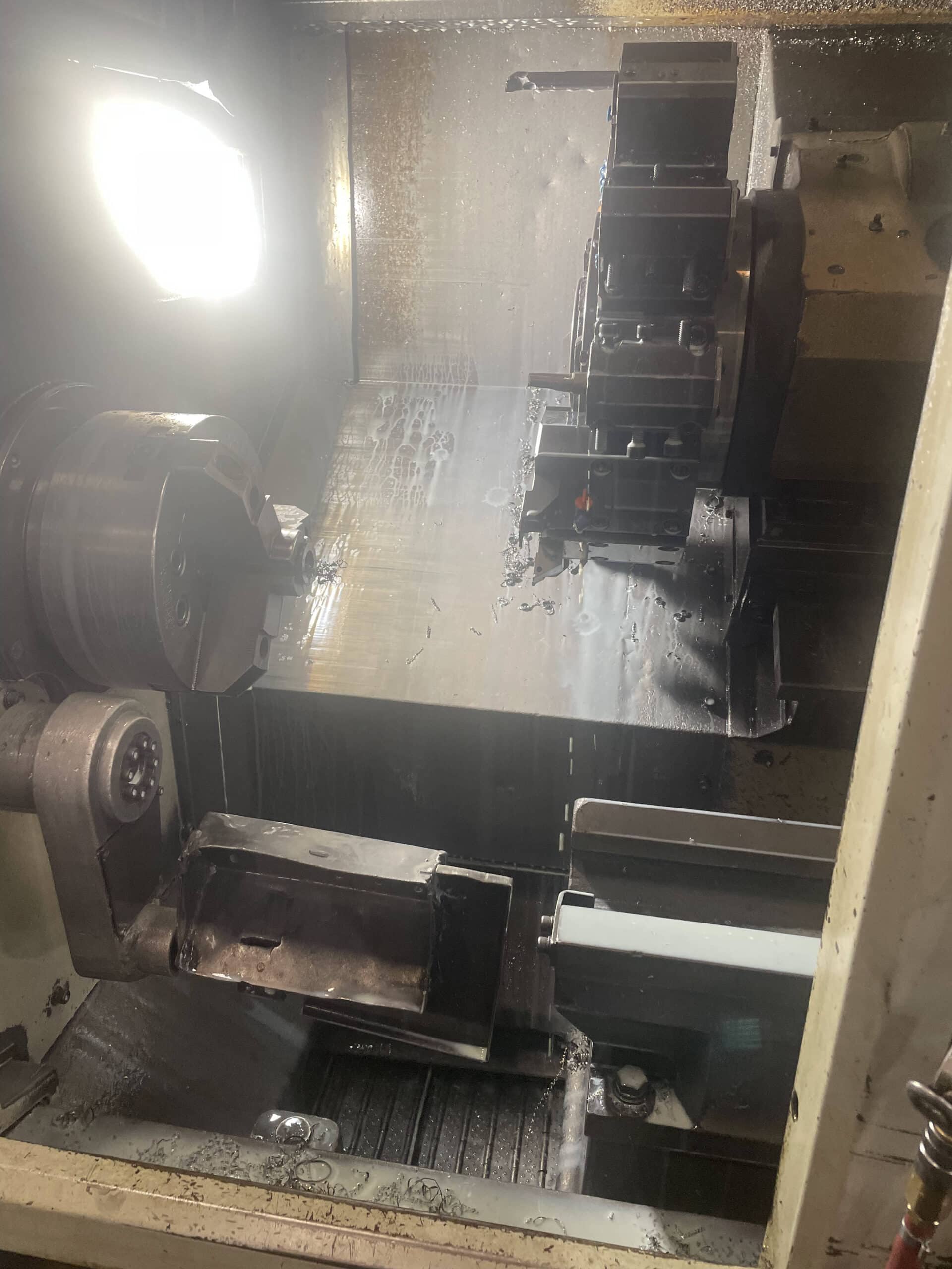 Hwacheon HI TECH 200B CNC Lathe, 2004 - Live Tooling, Fanuc Control, Bar Feeder - Image 4