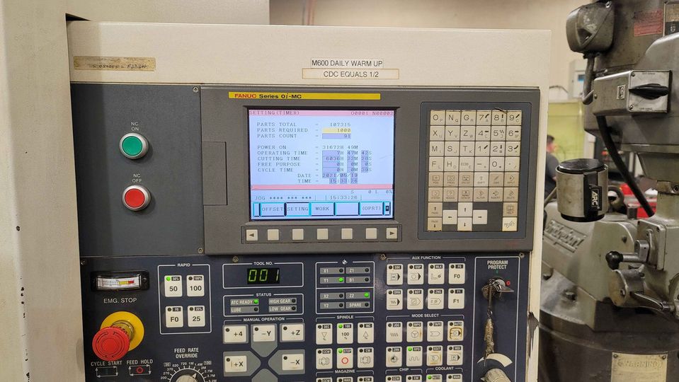 Feeler VM-40SA VMC, 2006 - Chip Auger, Fanuc Control - Image 3
