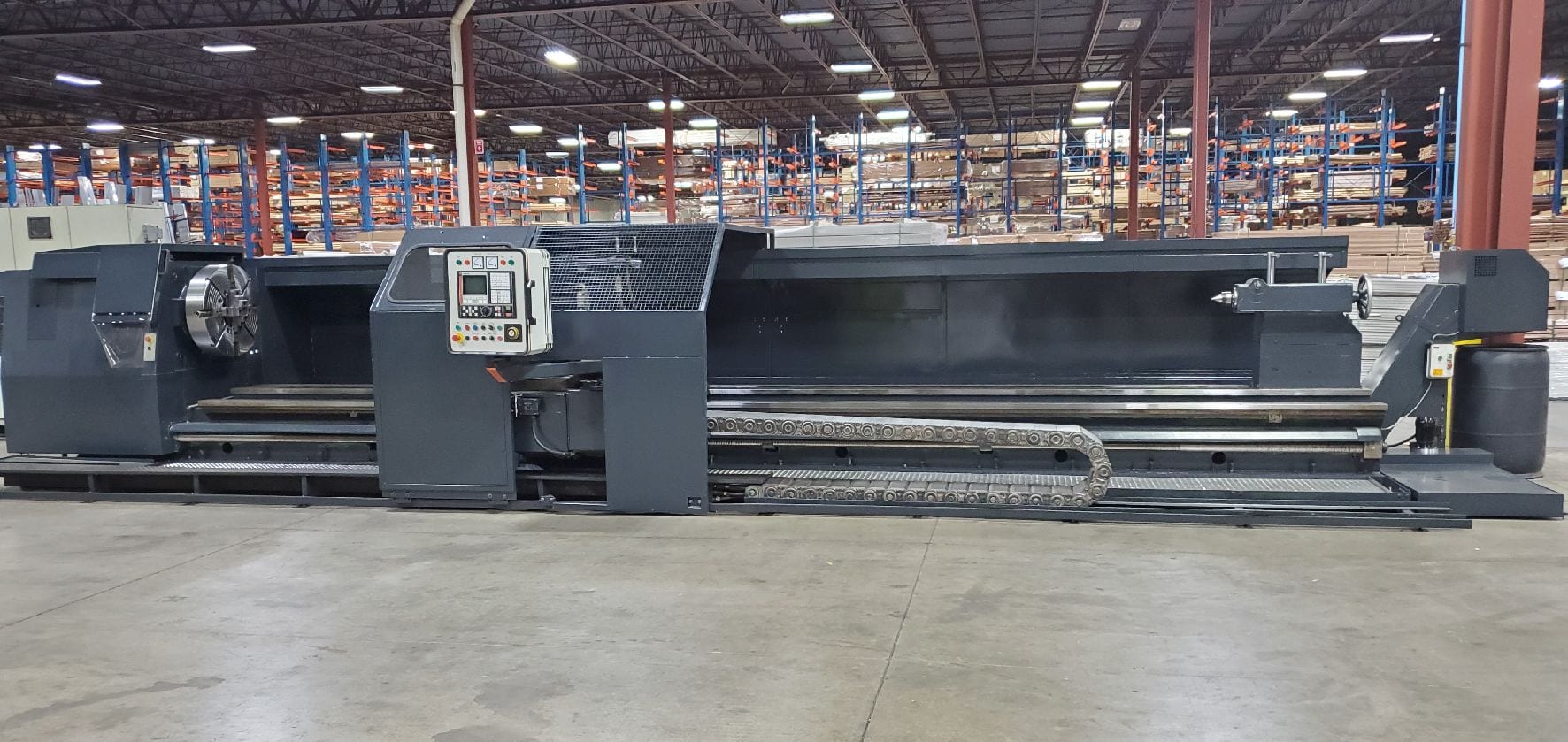 Binns and Berry 90-1000 CNC Lathe 41" x 295", 1997 - Big CNC Lathe, 8.85" Spindle Bore