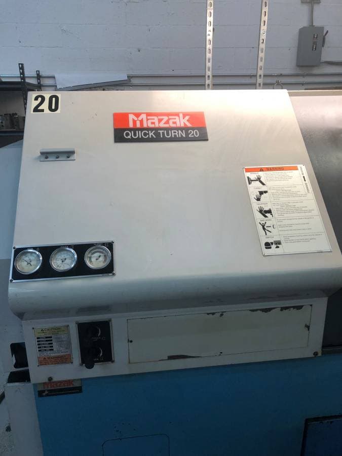 Mazak Quick Turn 20 Lathe, 1998 - Chip Conveyor, Tailstock - Image 3