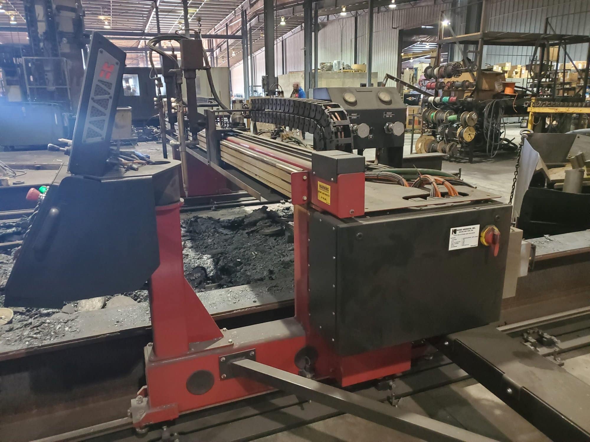 10' x 24' Koike Aronson, PLP-X3100 Plate-Pro Extreme Oxy Fuel Flame Cutter, 2017- 2 torches