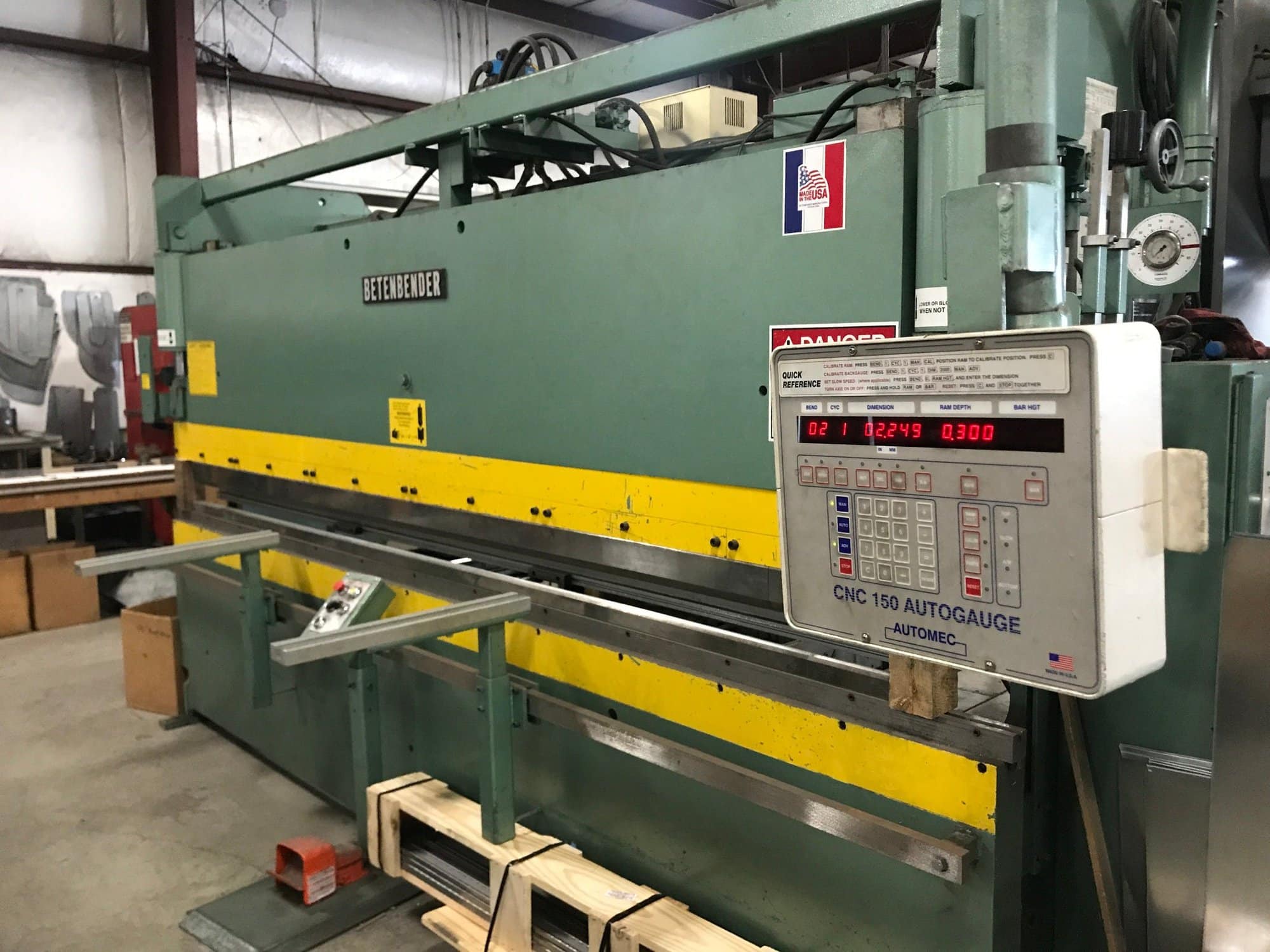 50 Ton x 12' Betenbender 12-50T CNC Press Brake, 1999 - Single Axis Automec CNC 150 Autogauge Control, LOW HOURS - Video Available.