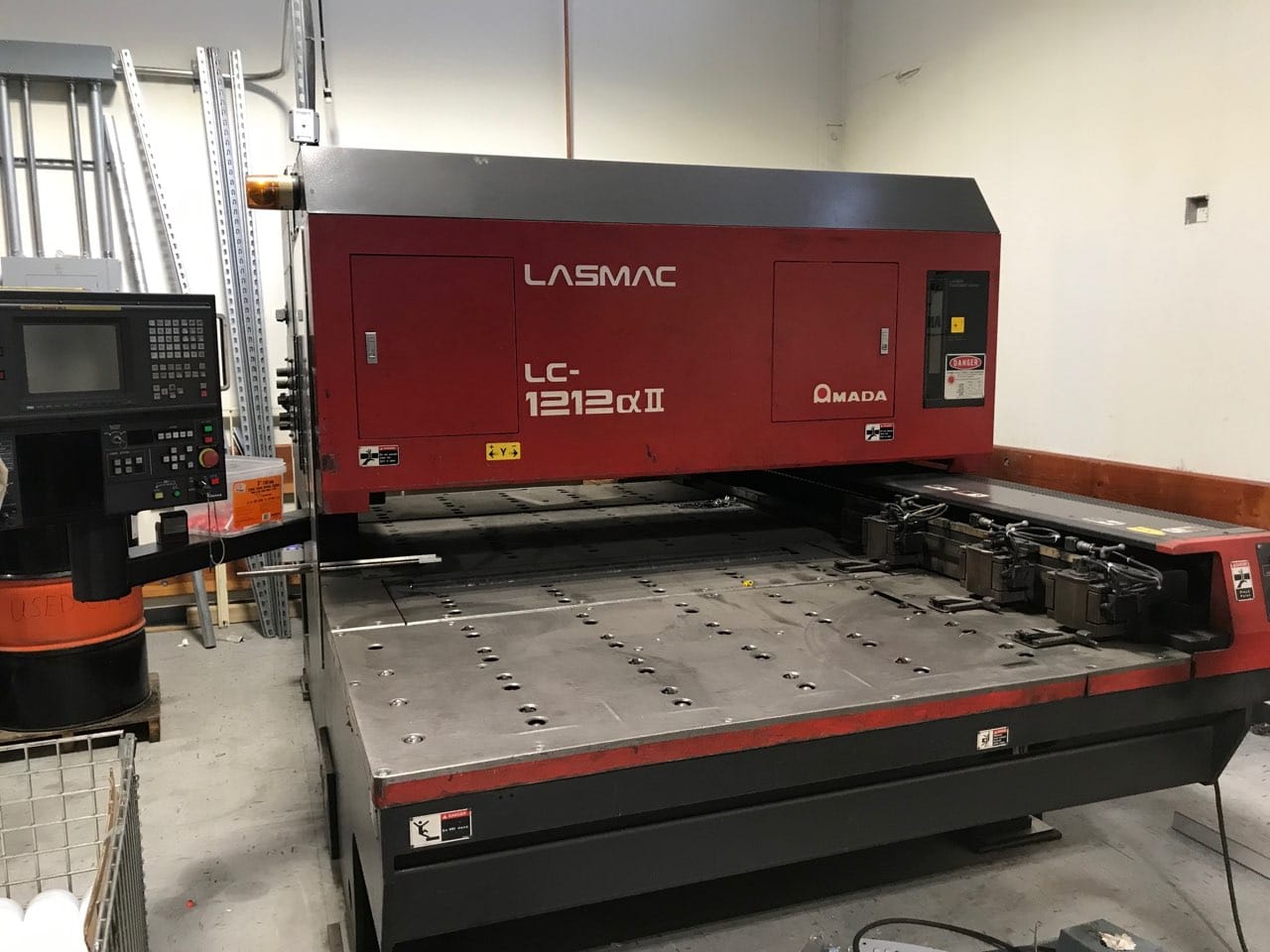 1500 Watt Amada Pulsar LC1212 CO2 Laser, 1996- Torit Dust Collector, Chiller